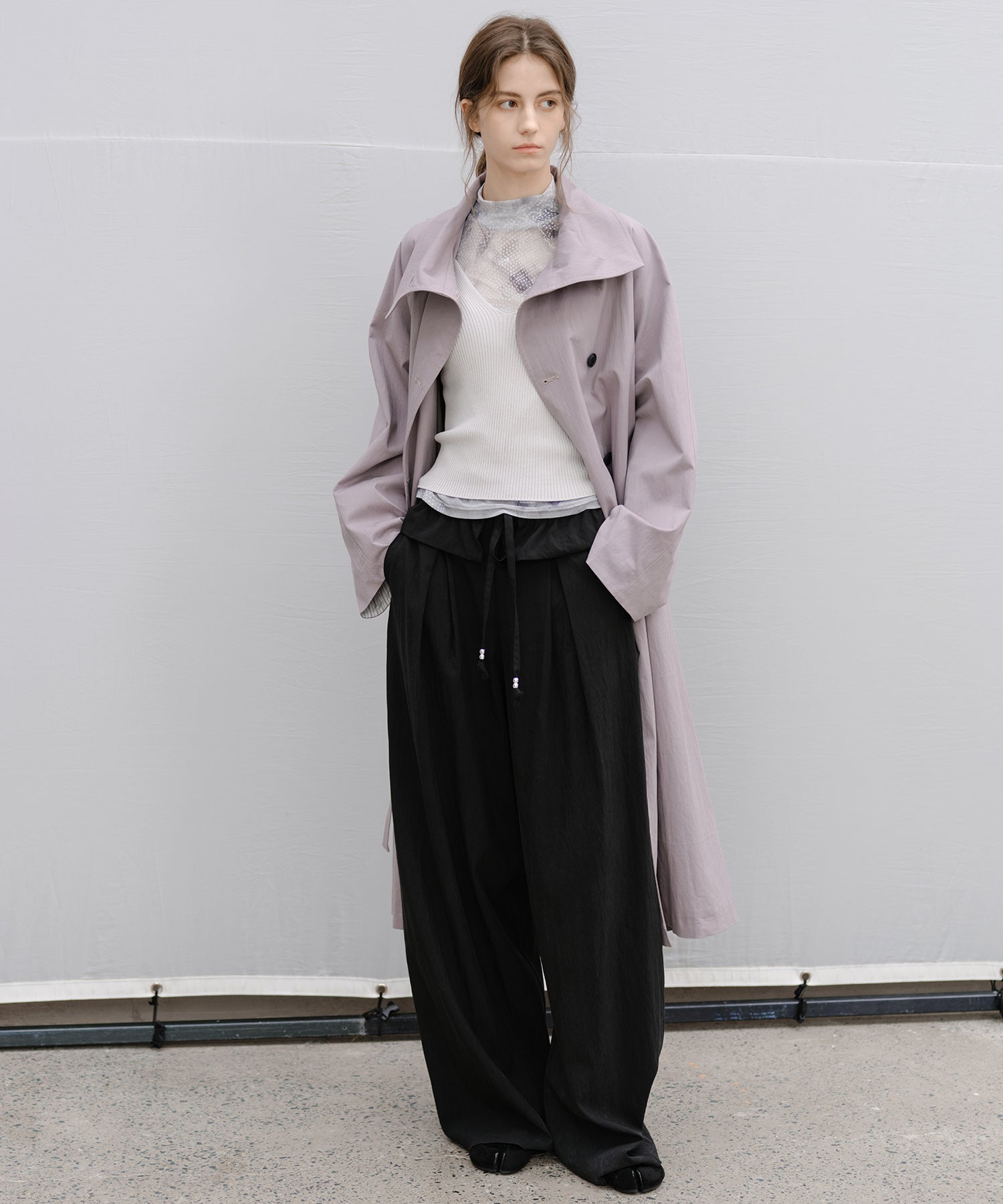 "Shipping from late February to early March" Abstract Print Sheer Mesh Top