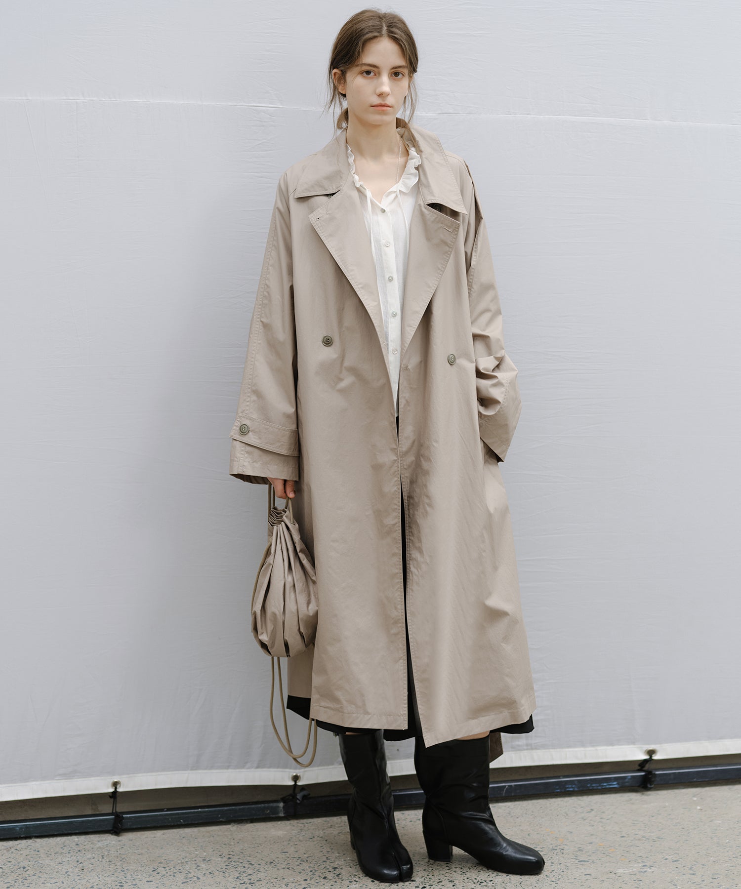 "Shipping late February to early March" Oversized Belted Long Trench Coat