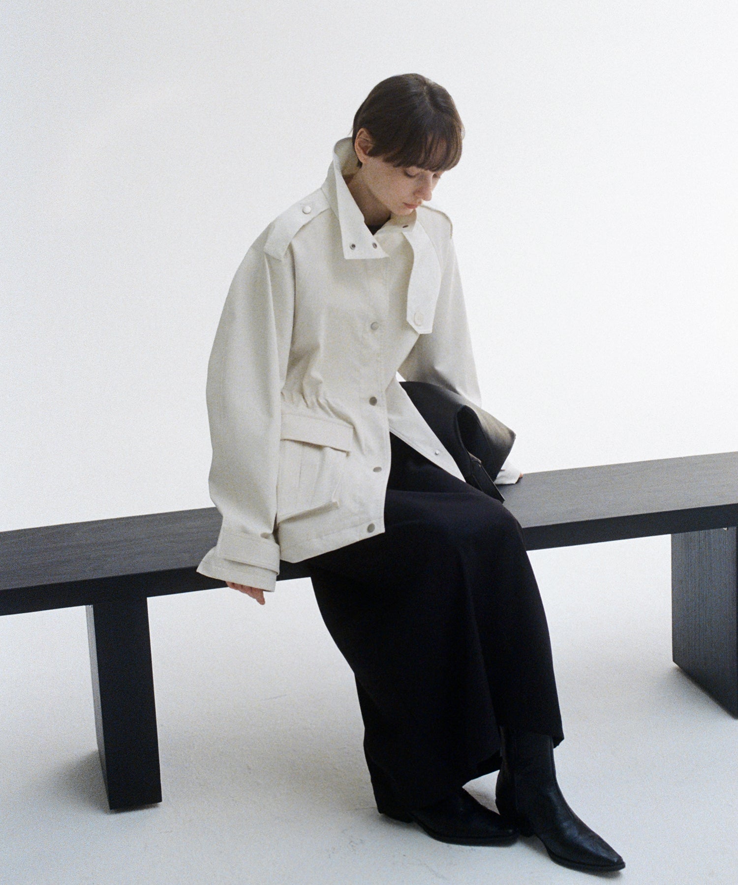 Stand Collar Utility Jacket