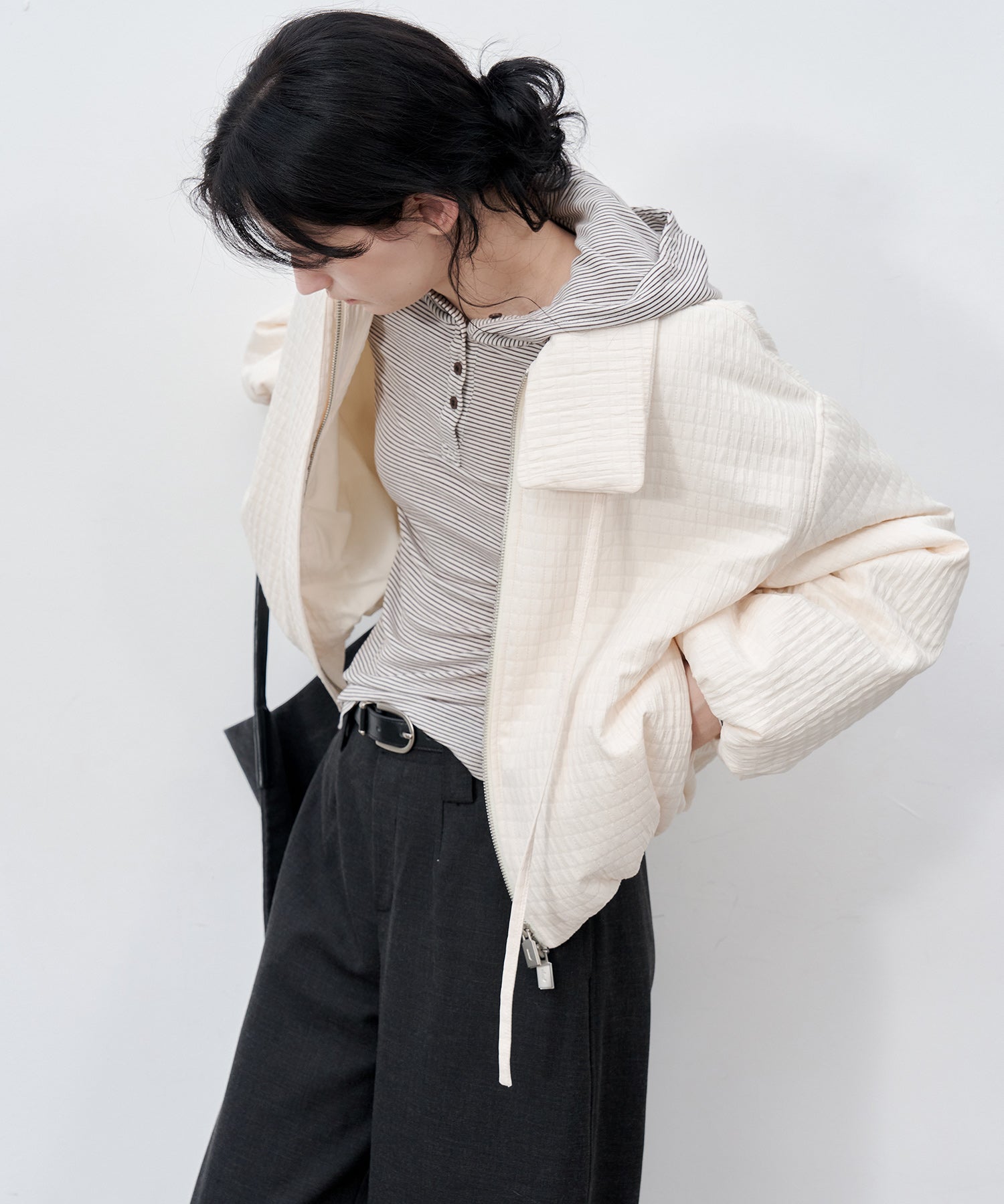Ribbon Balloon Quilted Jacket