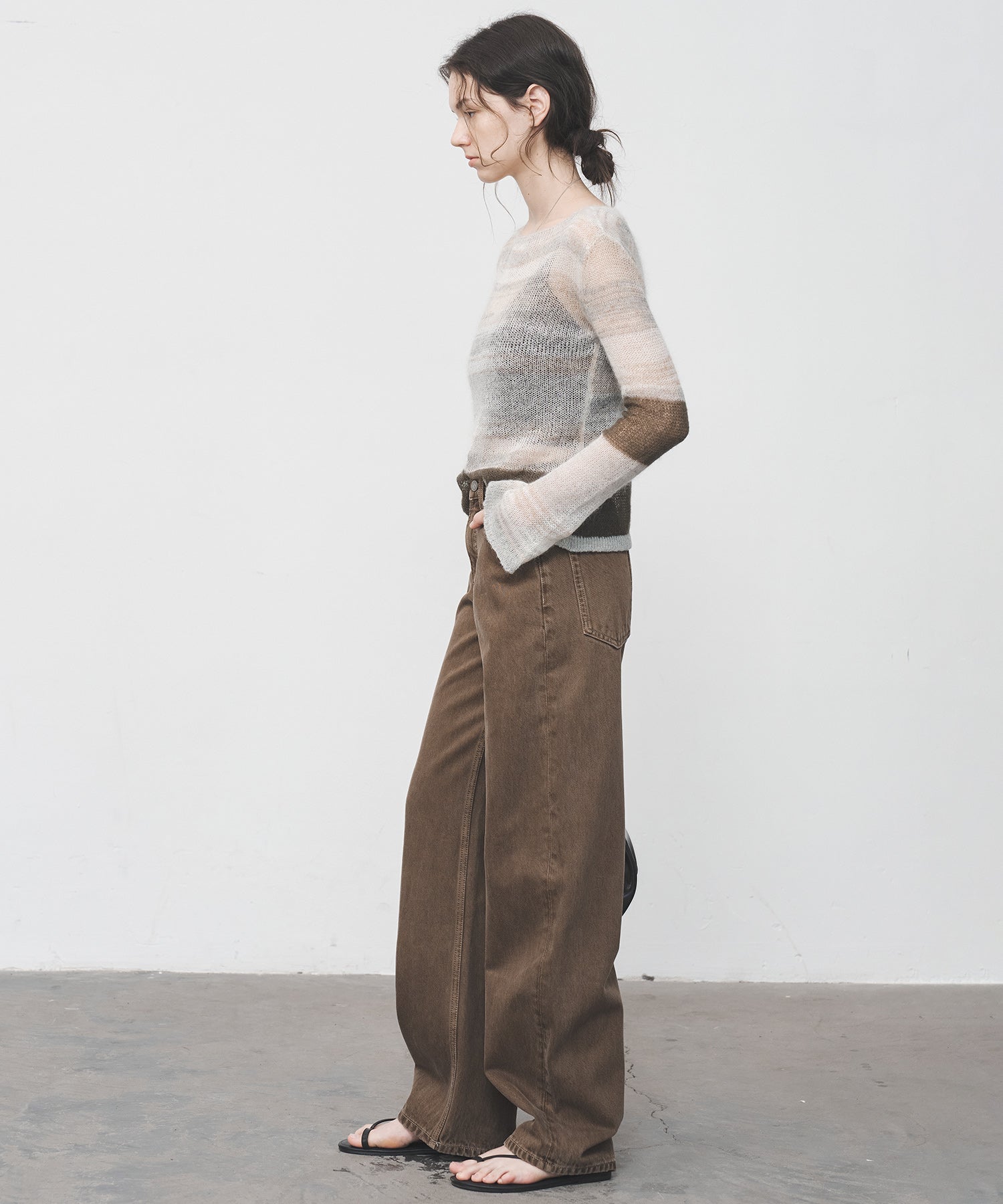 Mid-Rise Straight Wide-Leg Jeans