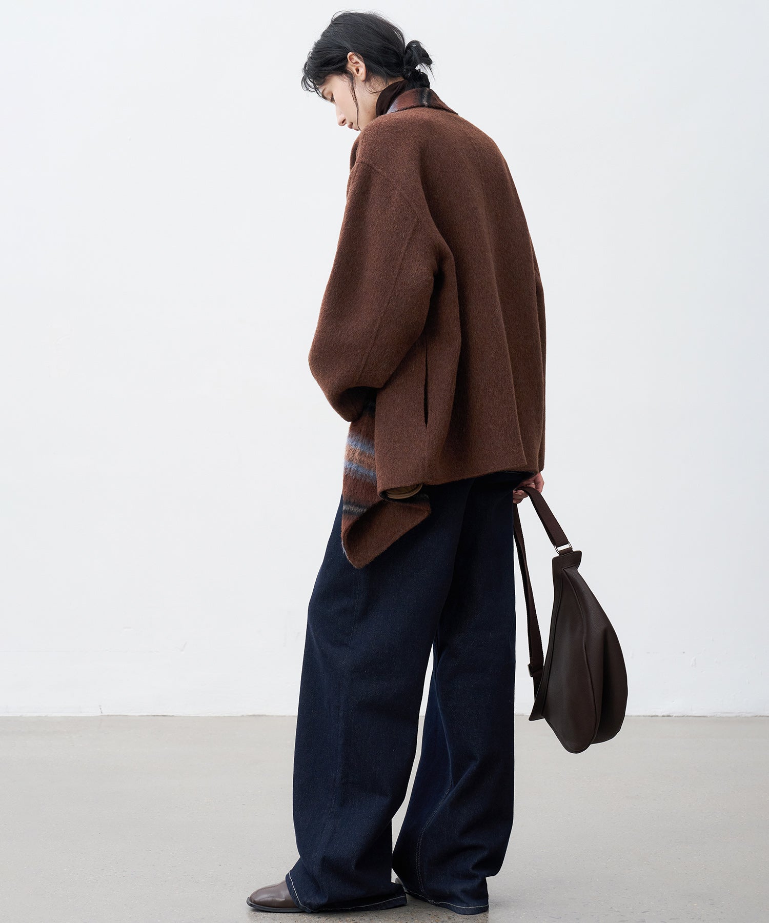 Belted Double-Face Wool Coat