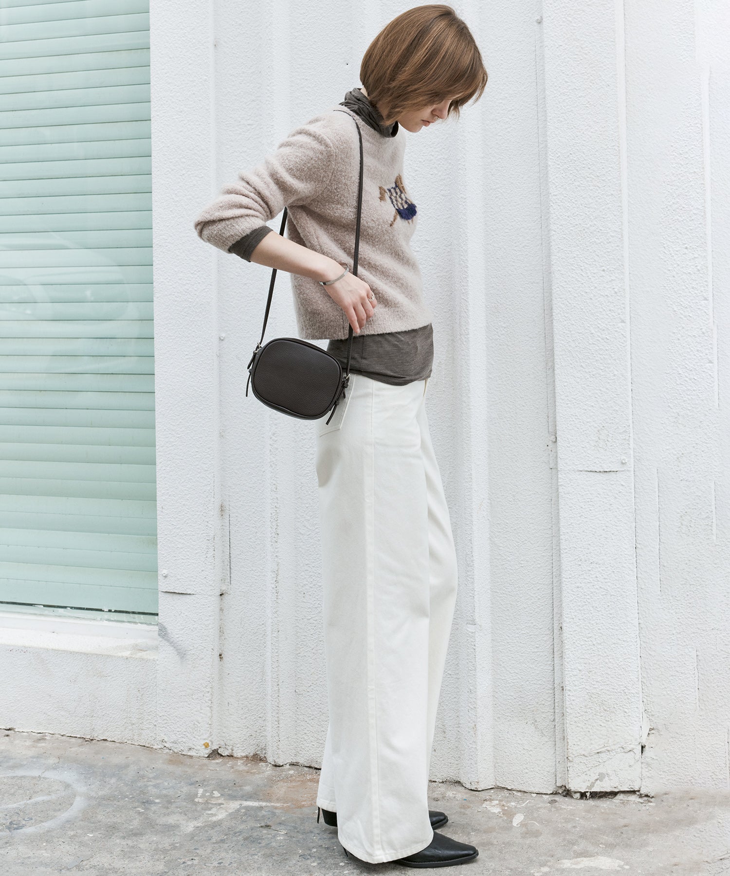 Pony Jacquard Crewneck Knit Sweater