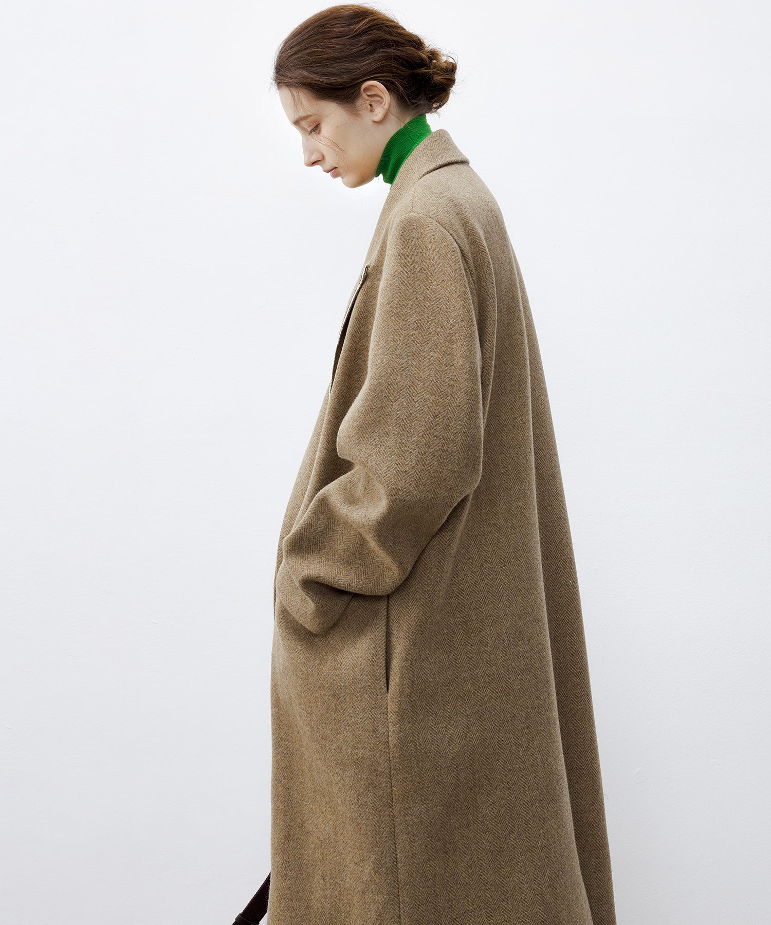 Deconstructed Peak Lapel Two-Button Coat