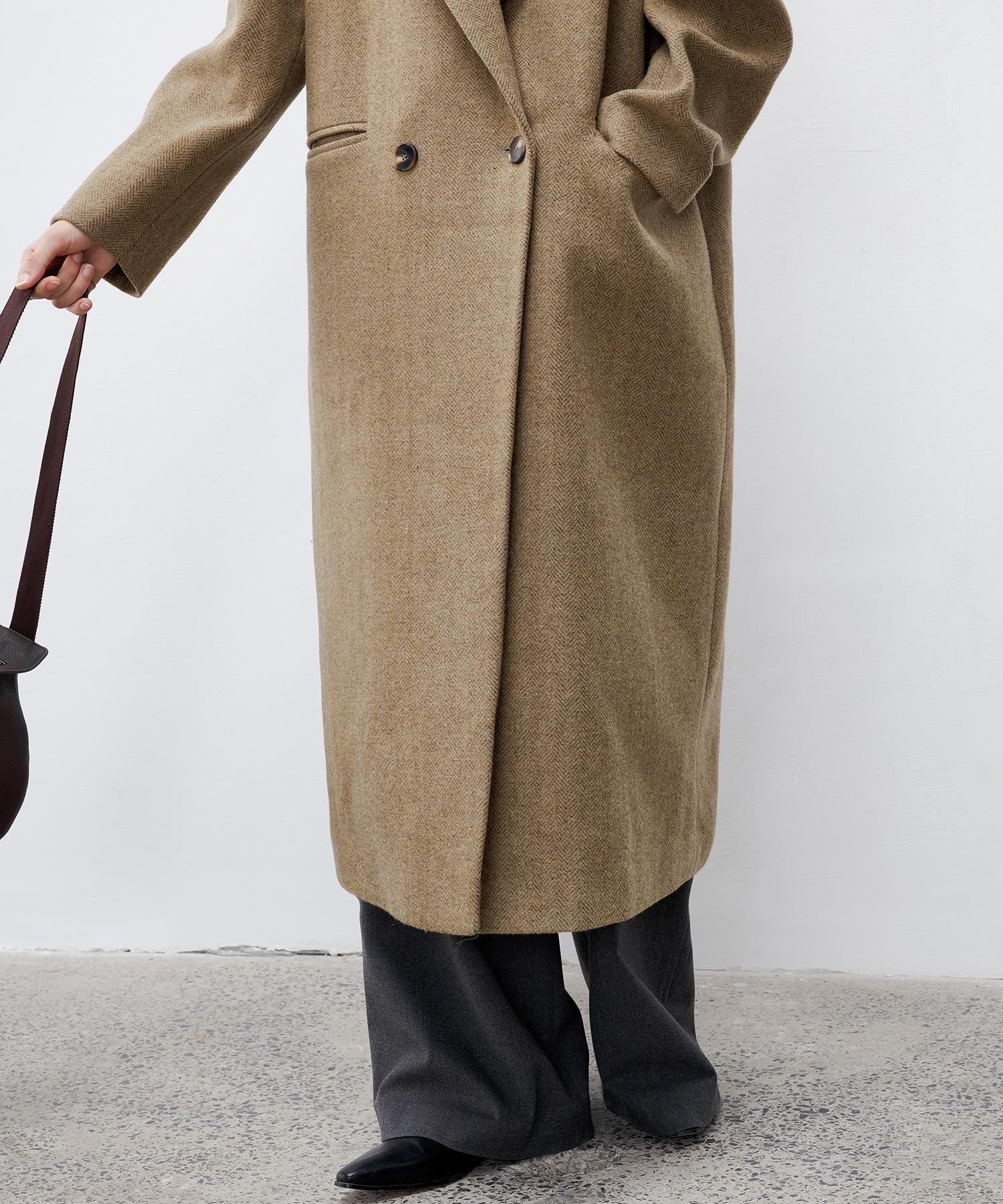 Deconstructed Peak Lapel Two-Button Coat