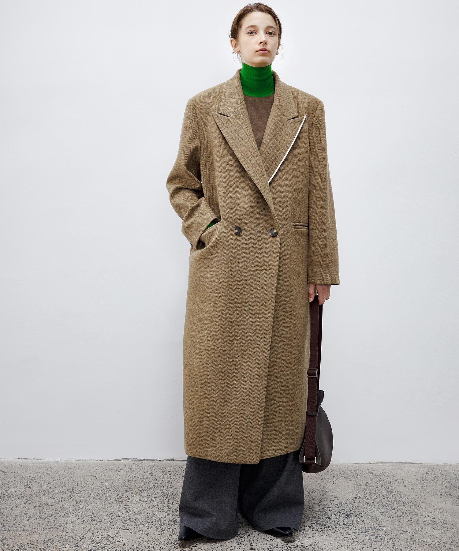 Deconstructed Peak Lapel Two-Button Coat