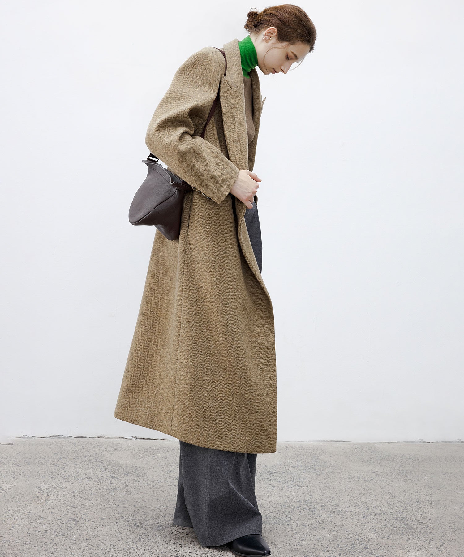 Deconstructed Peak Lapel Two-Button Coat