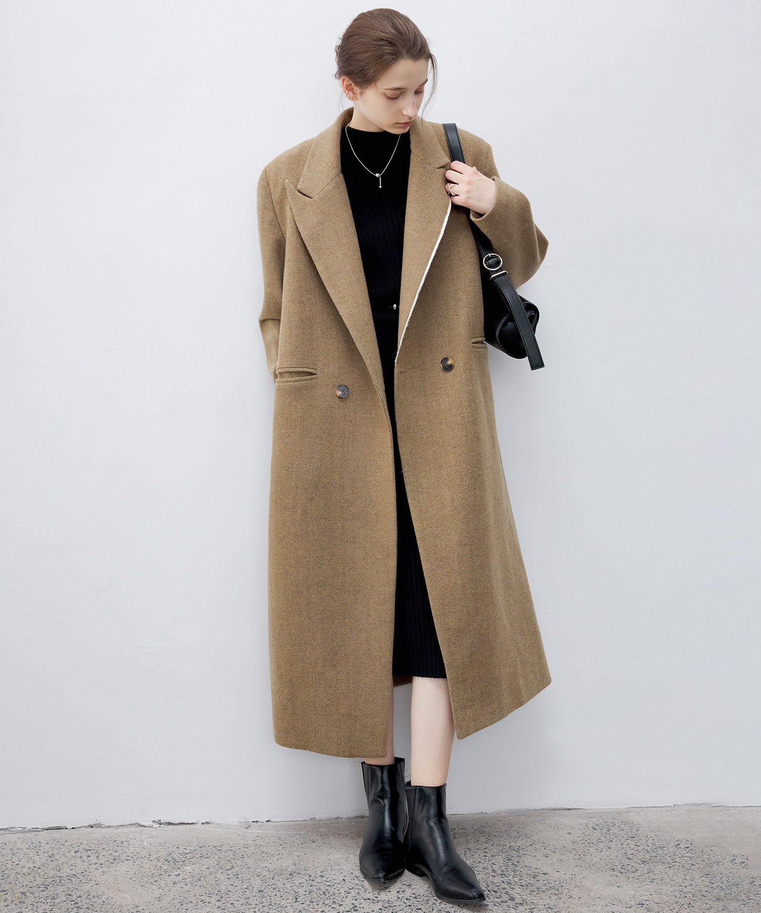 Deconstructed Peak Lapel Two-Button Coat