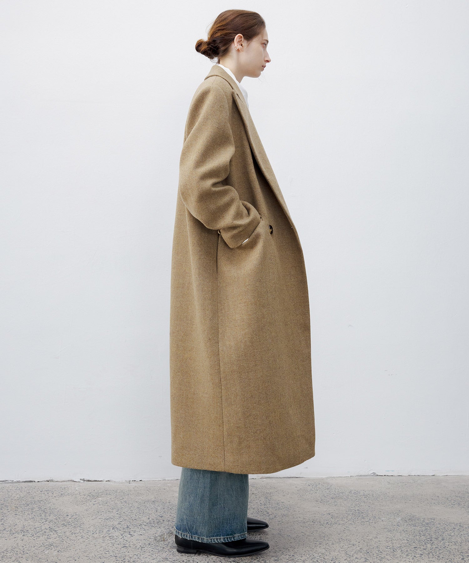 Deconstructed Peak Lapel Two-Button Coat