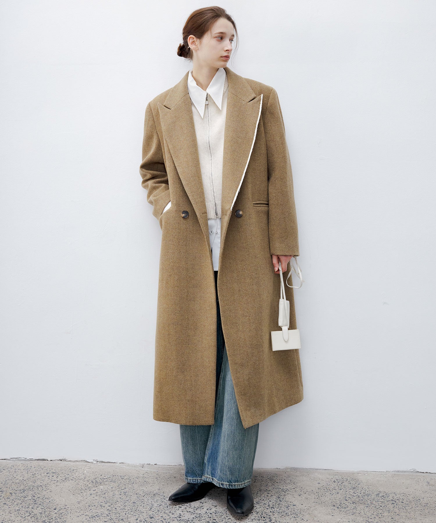 Deconstructed Peak Lapel Two-Button Coat