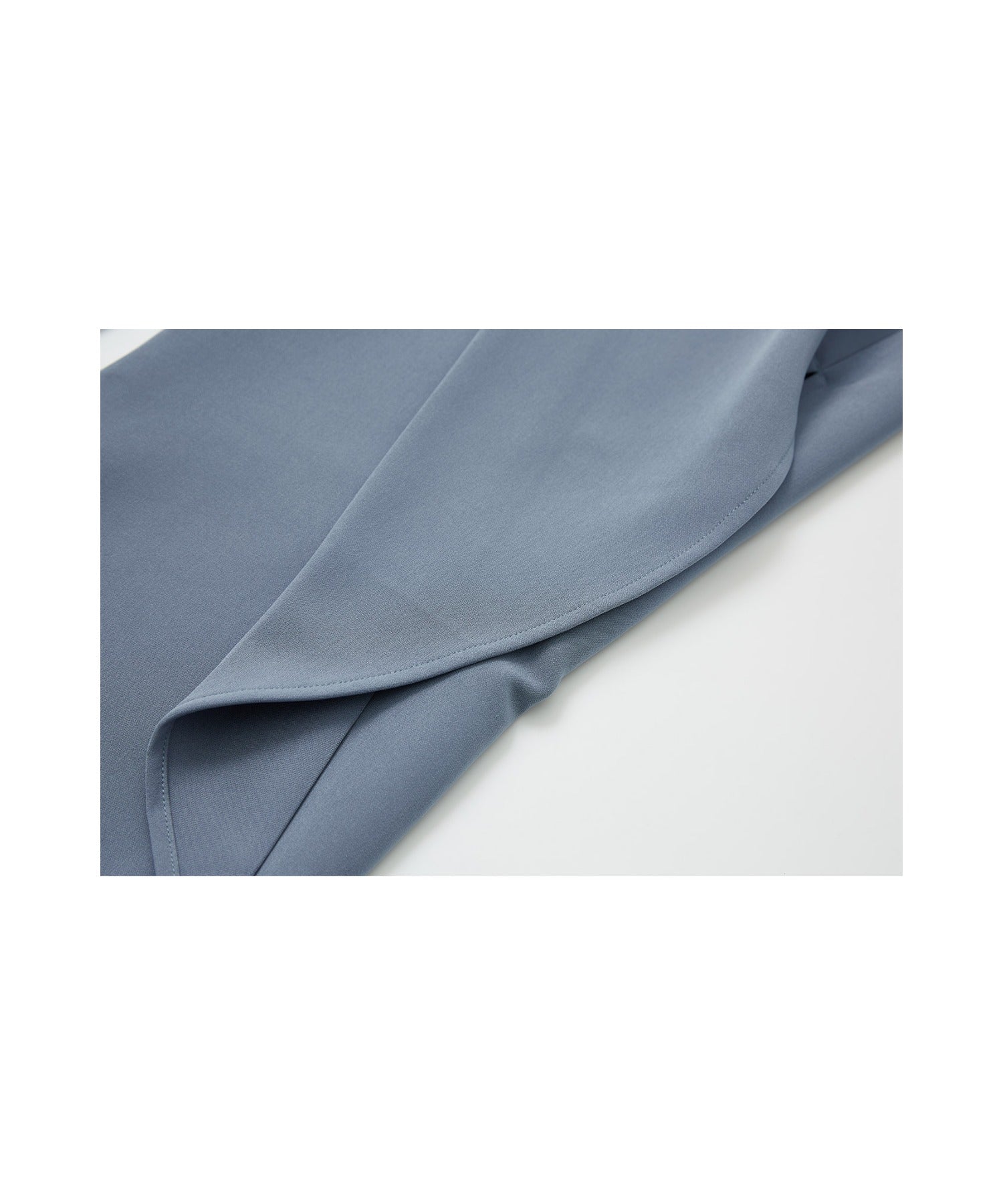 Drape Panel Wide-Leg Flare Trousers