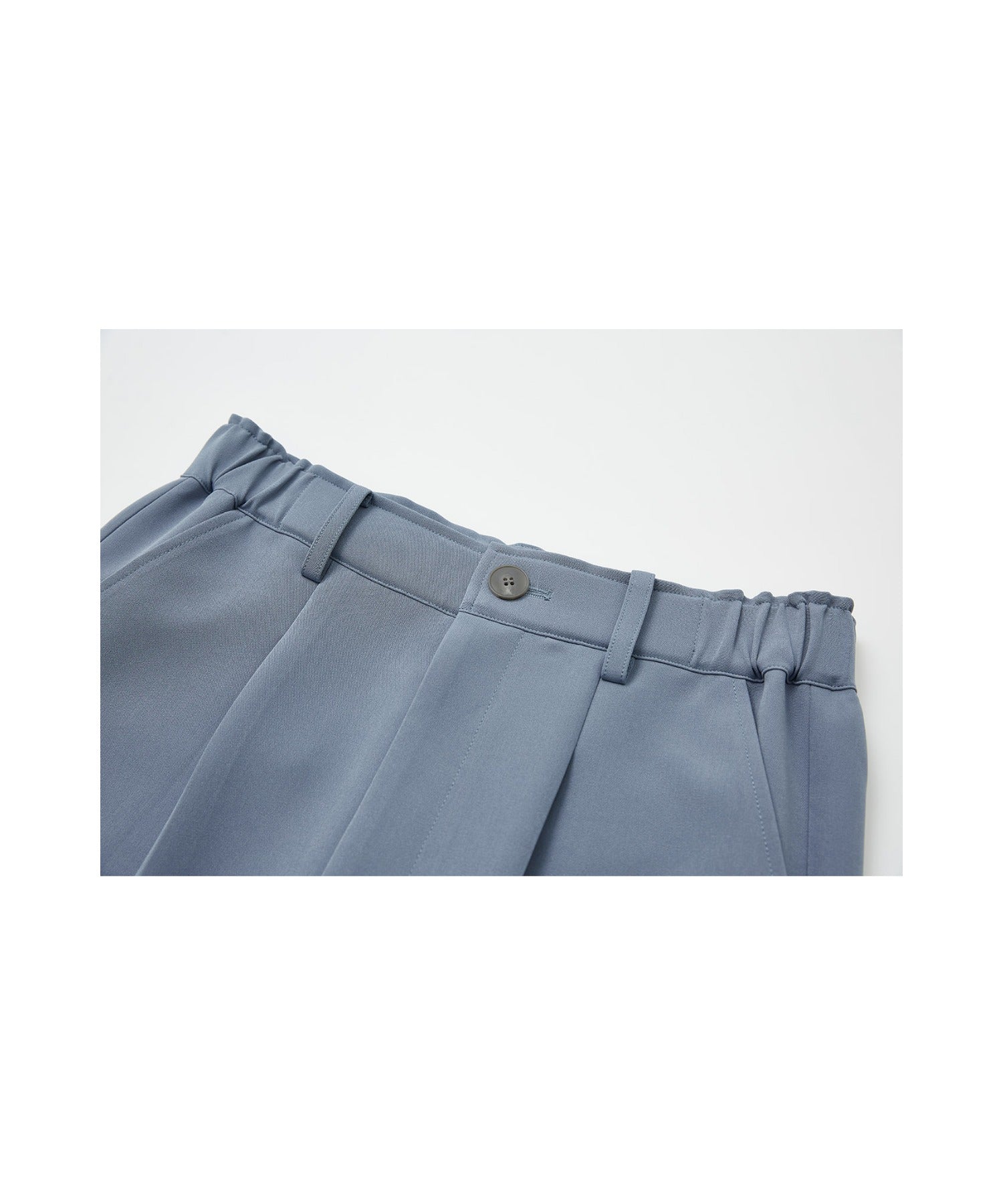 Drape Panel Wide-Leg Flare Trousers