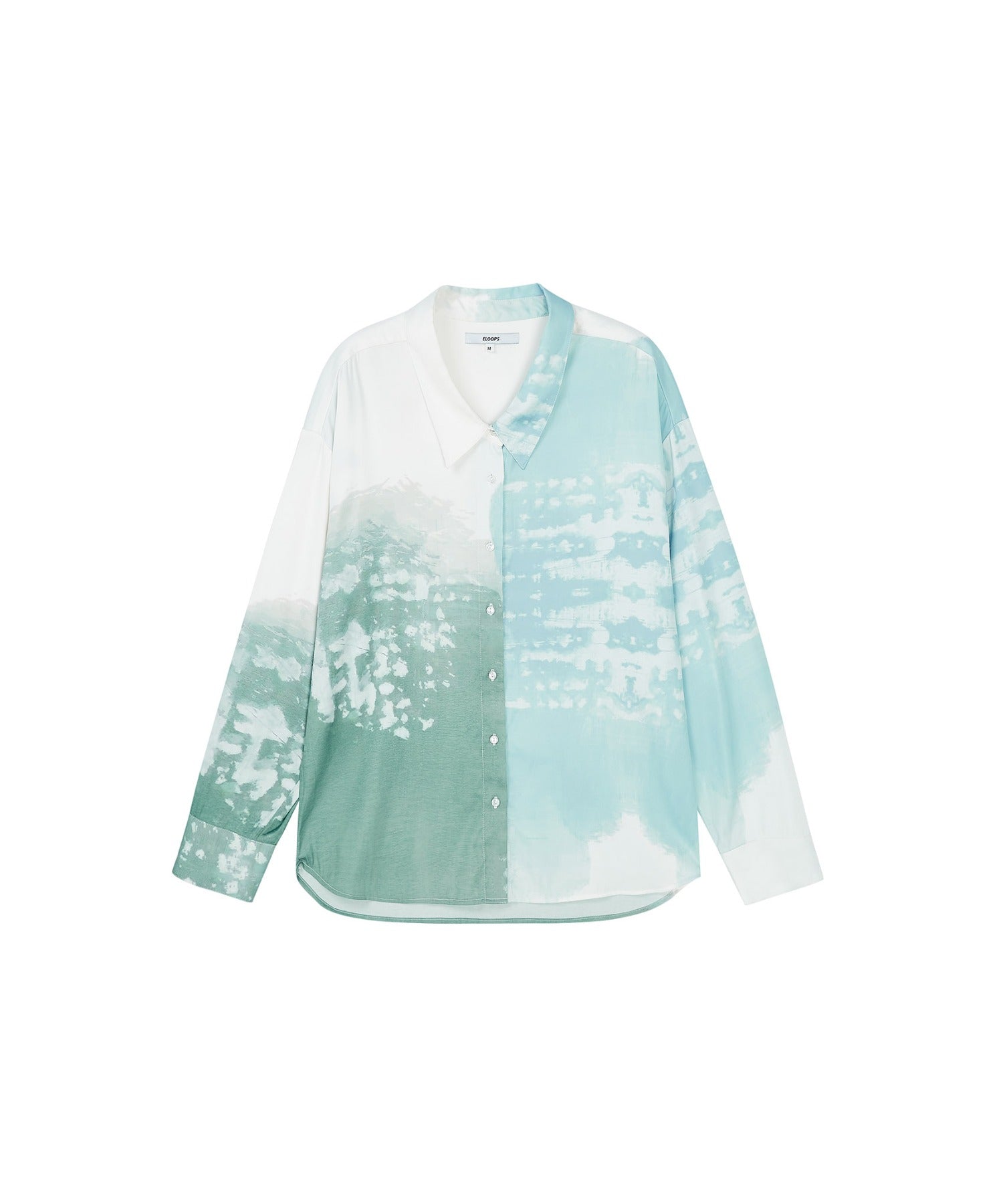 Fluid Drape Shirt – Artistic Print