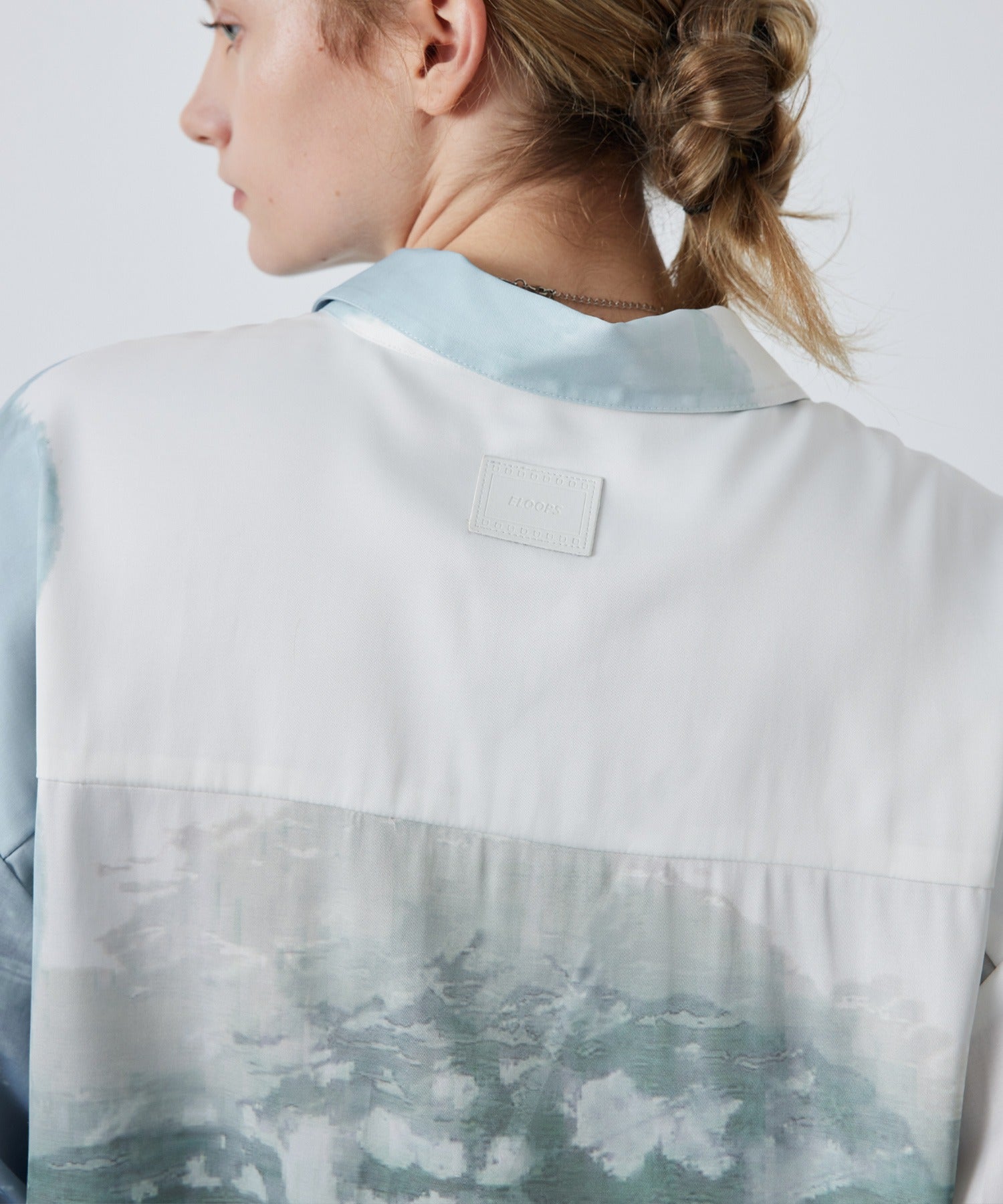 Fluid Drape Shirt – Artistic Print