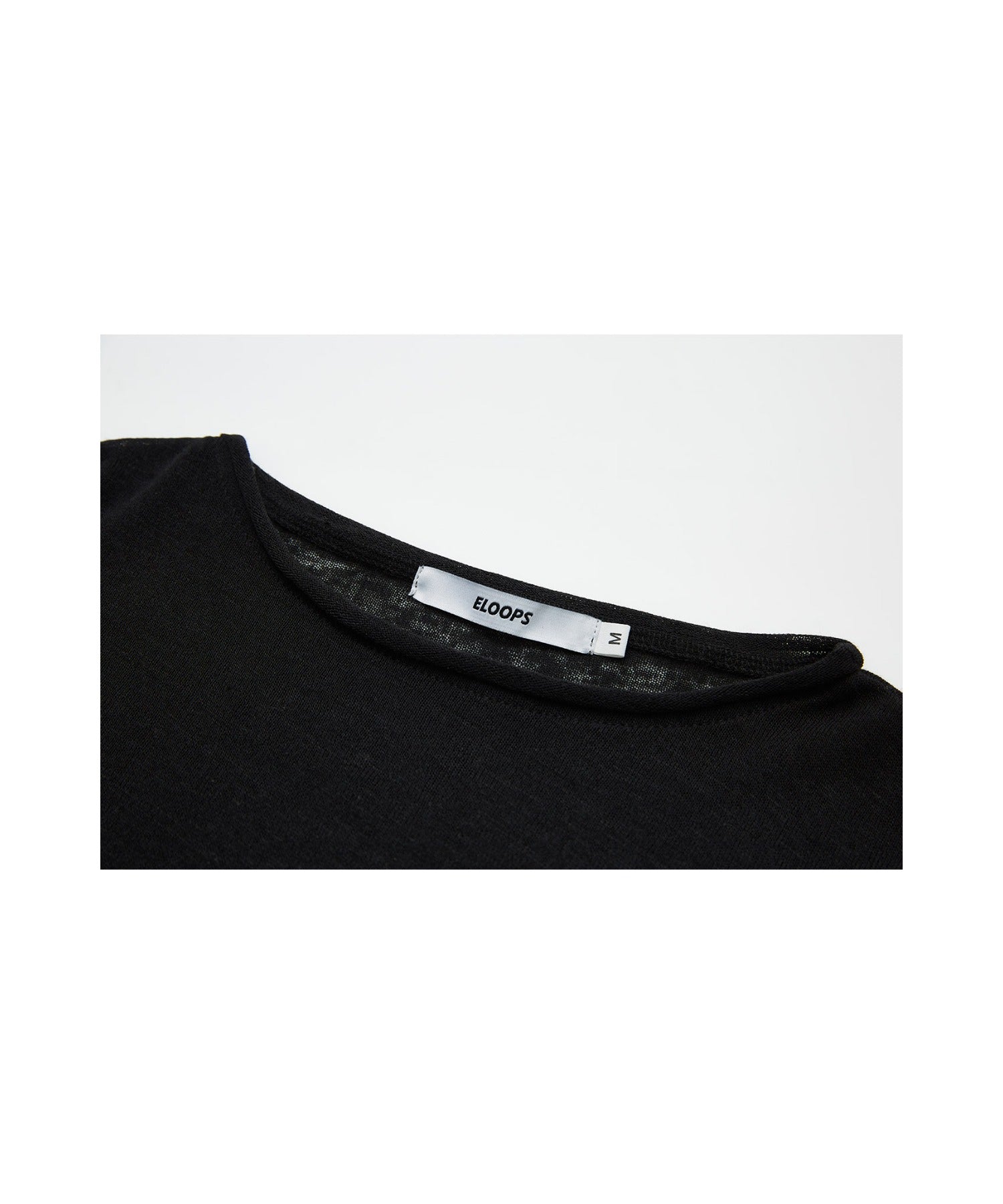 Sheer Knit Flare Sleeve Long Tee