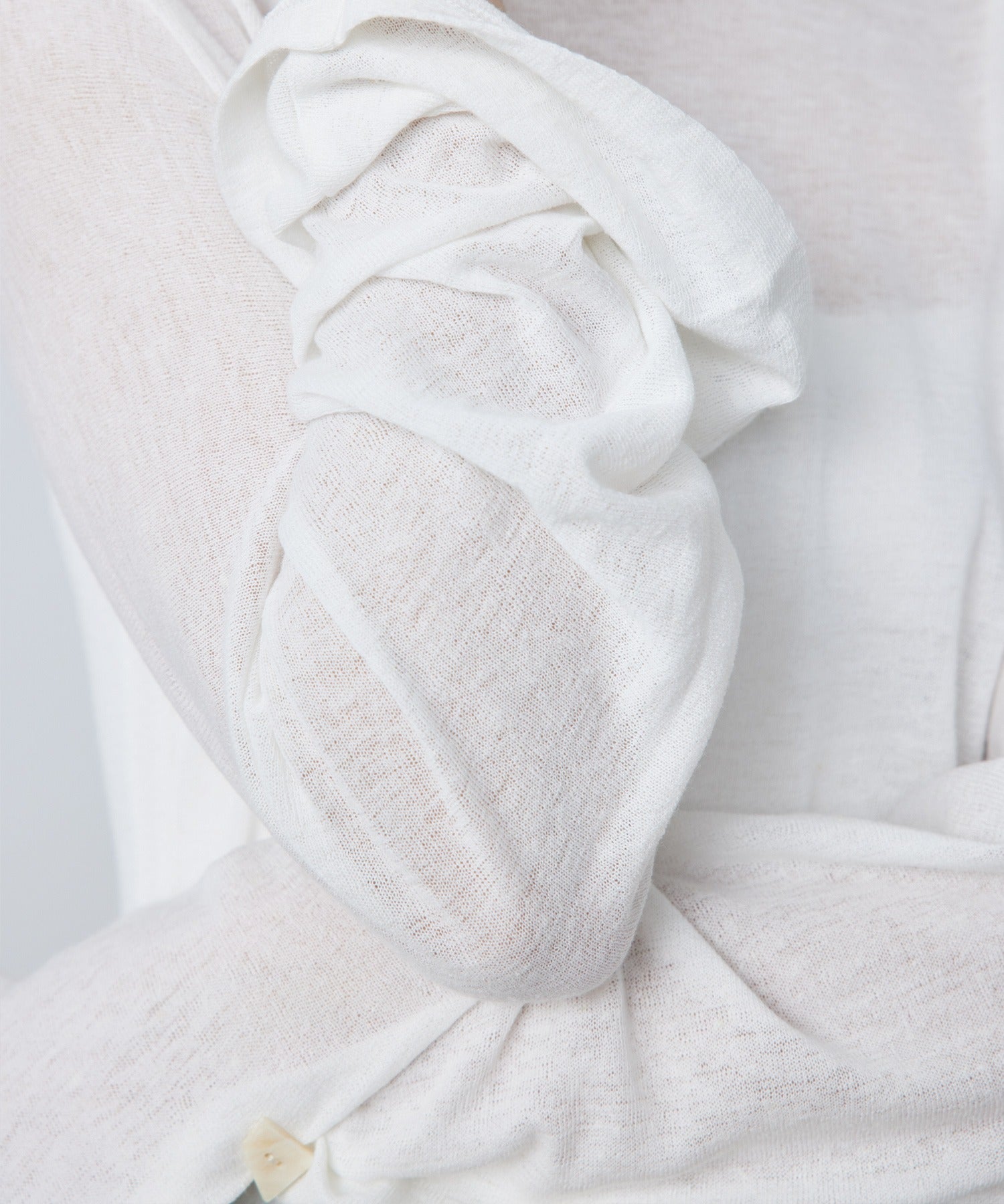 Sheer Knit Flare Sleeve Long Tee