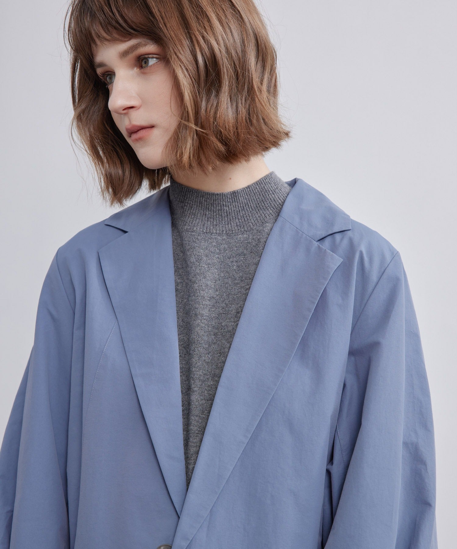 Sleeve-Tucked Single Jacket