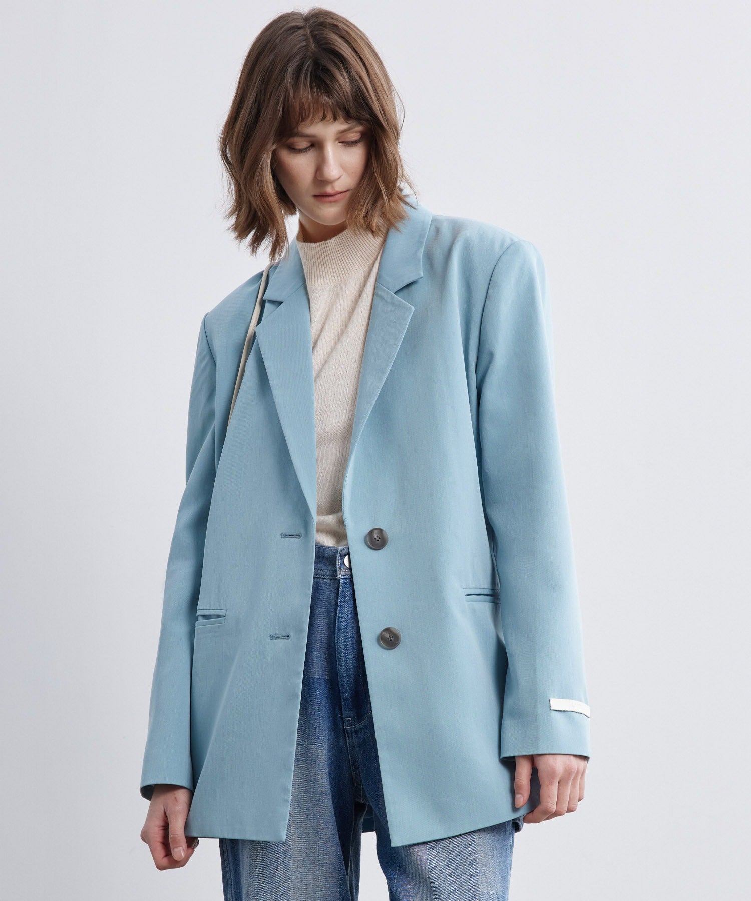 Back-Open Single Jacket