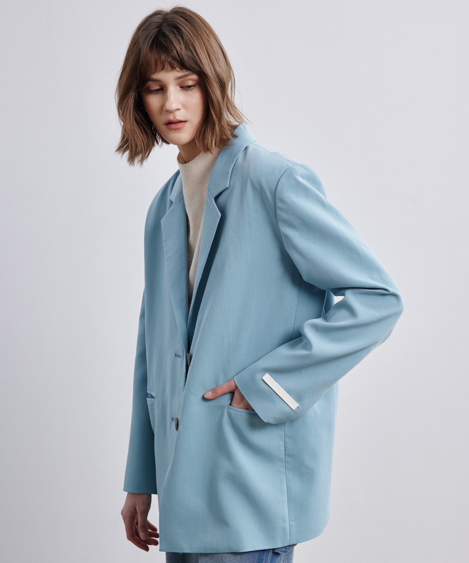Back-Open Single Jacket