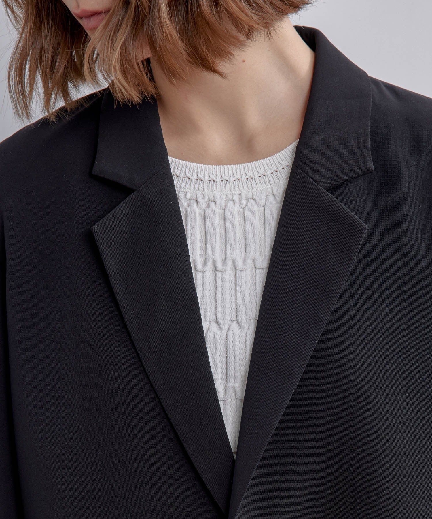 Back-Open Single Jacket