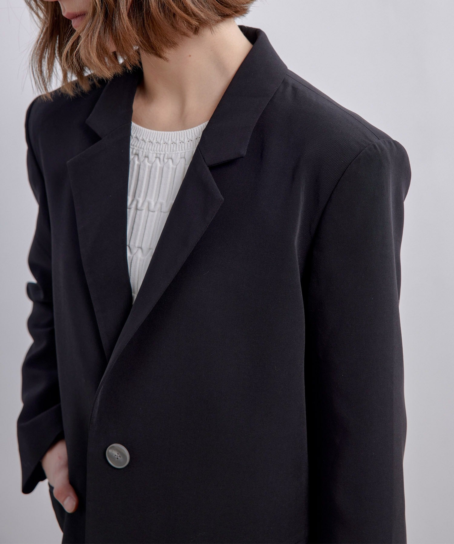 Back-Open Single Jacket