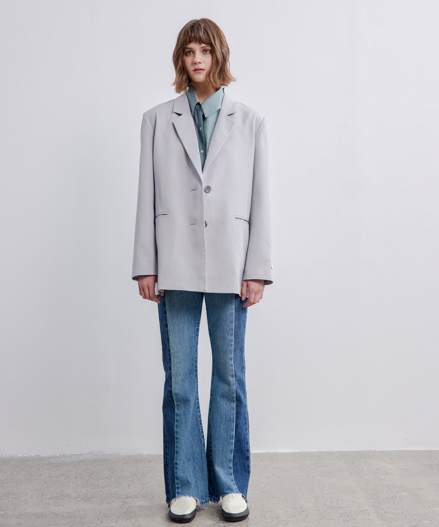 Back-Open Single Jacket