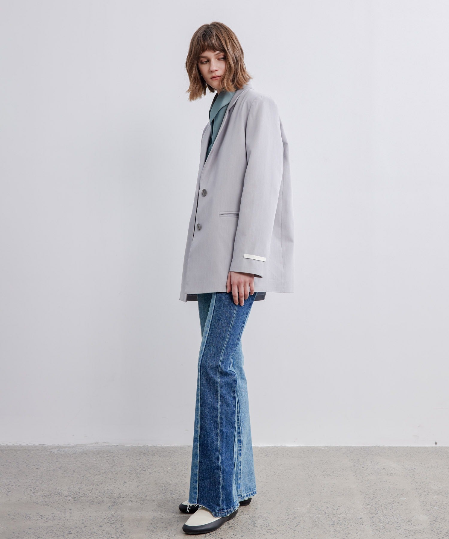 Back-Open Single Jacket