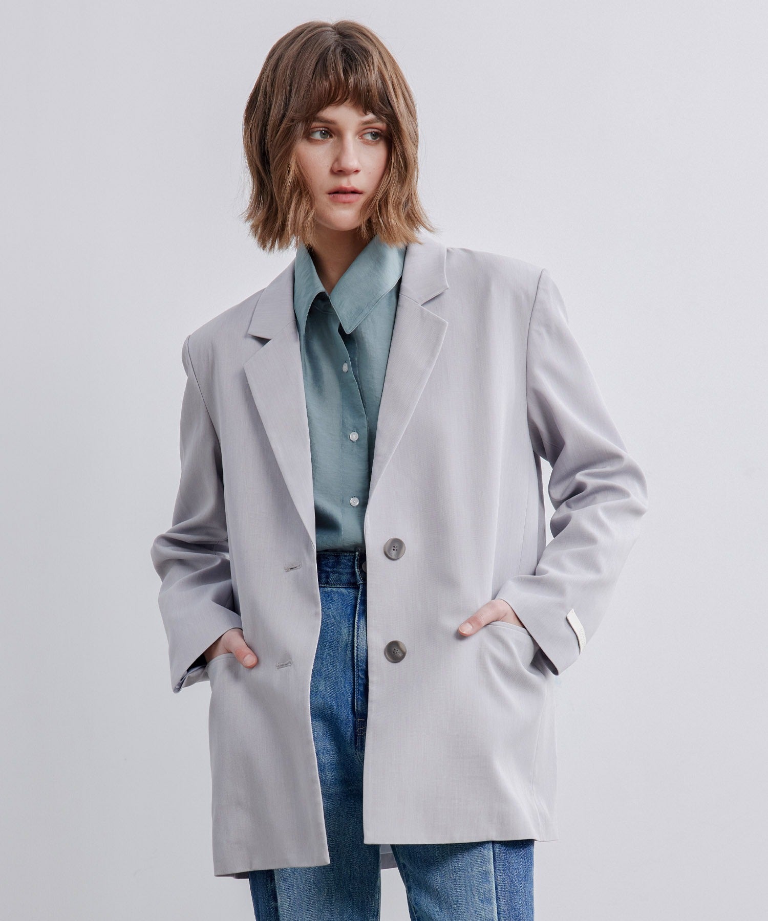 Back-Open Single Jacket