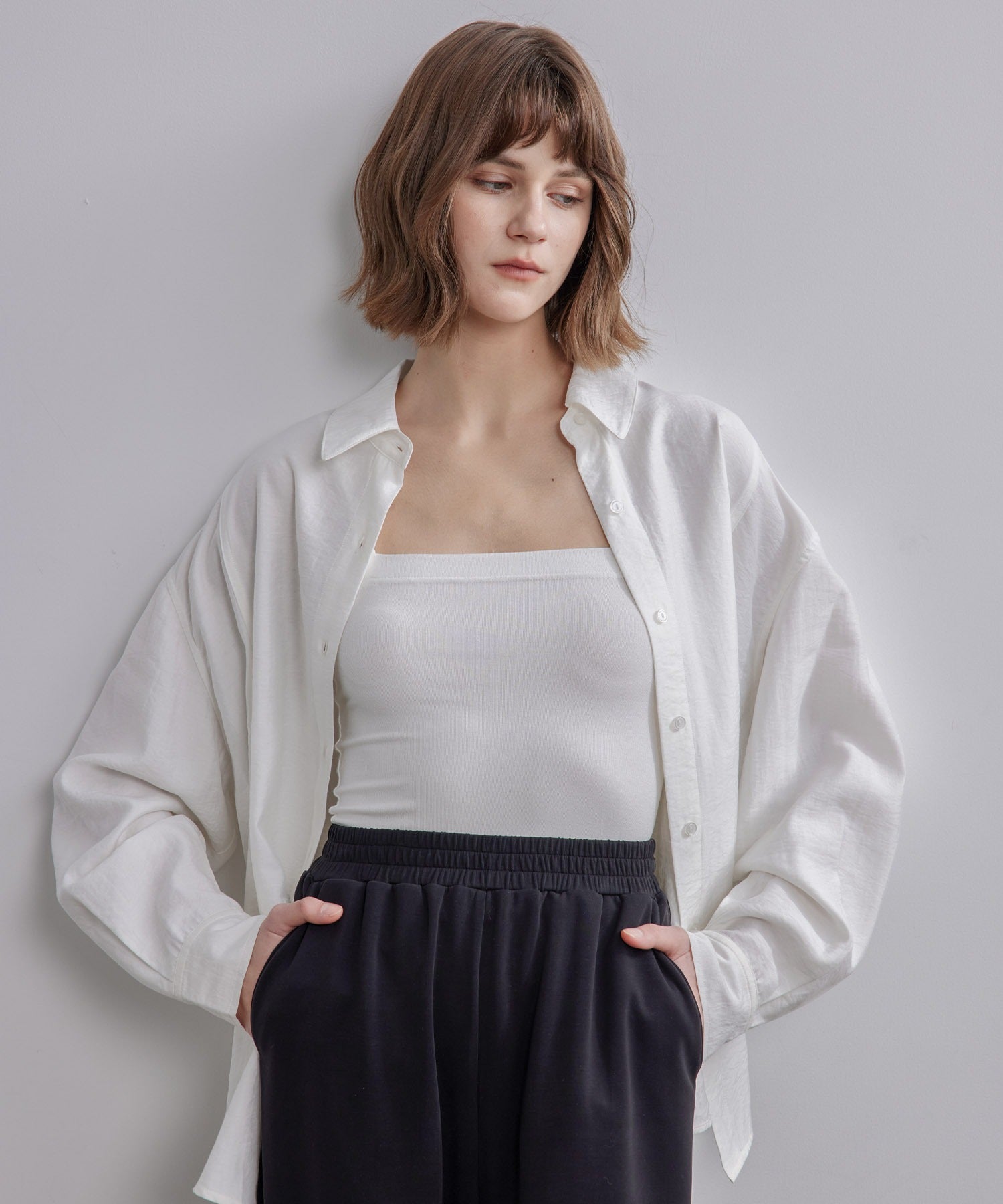 2-Way Lightweight Crinkle Shirt