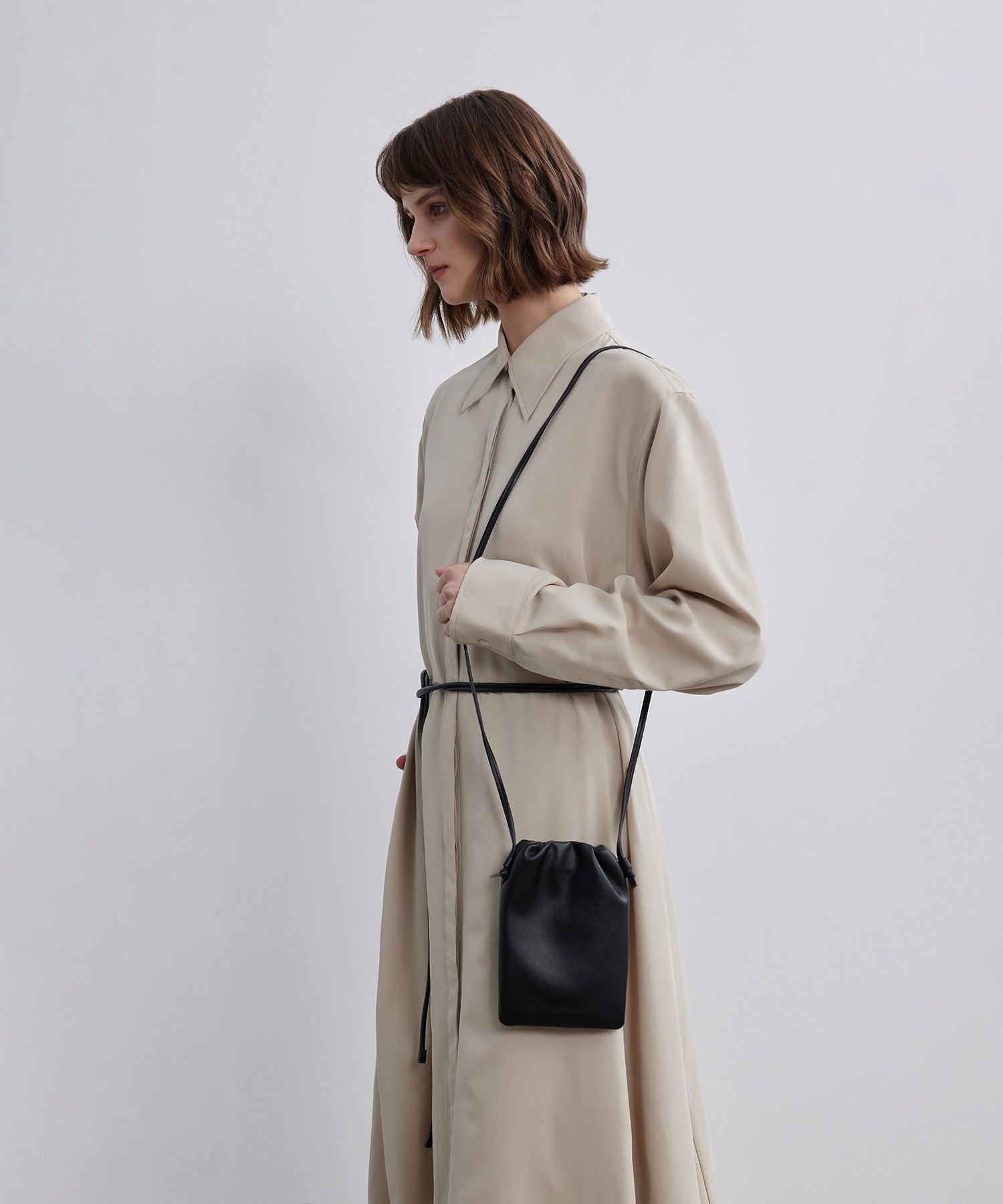 Irregular Hem Shirt Dress