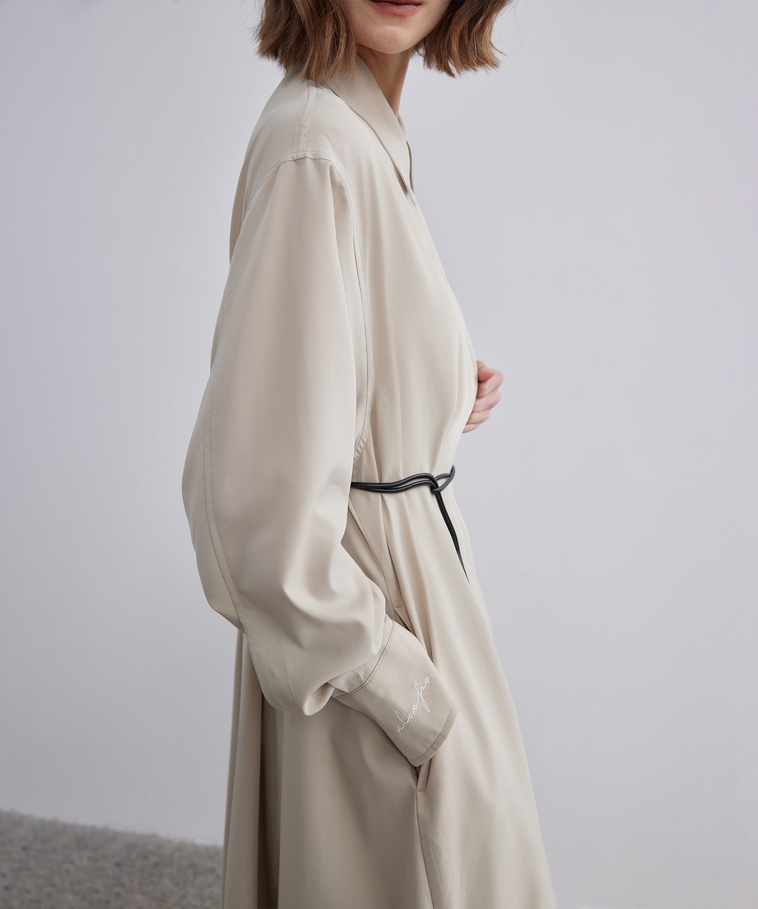 Irregular Hem Shirt Dress