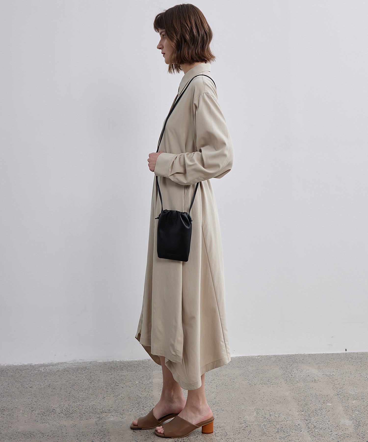 Irregular Hem Shirt Dress