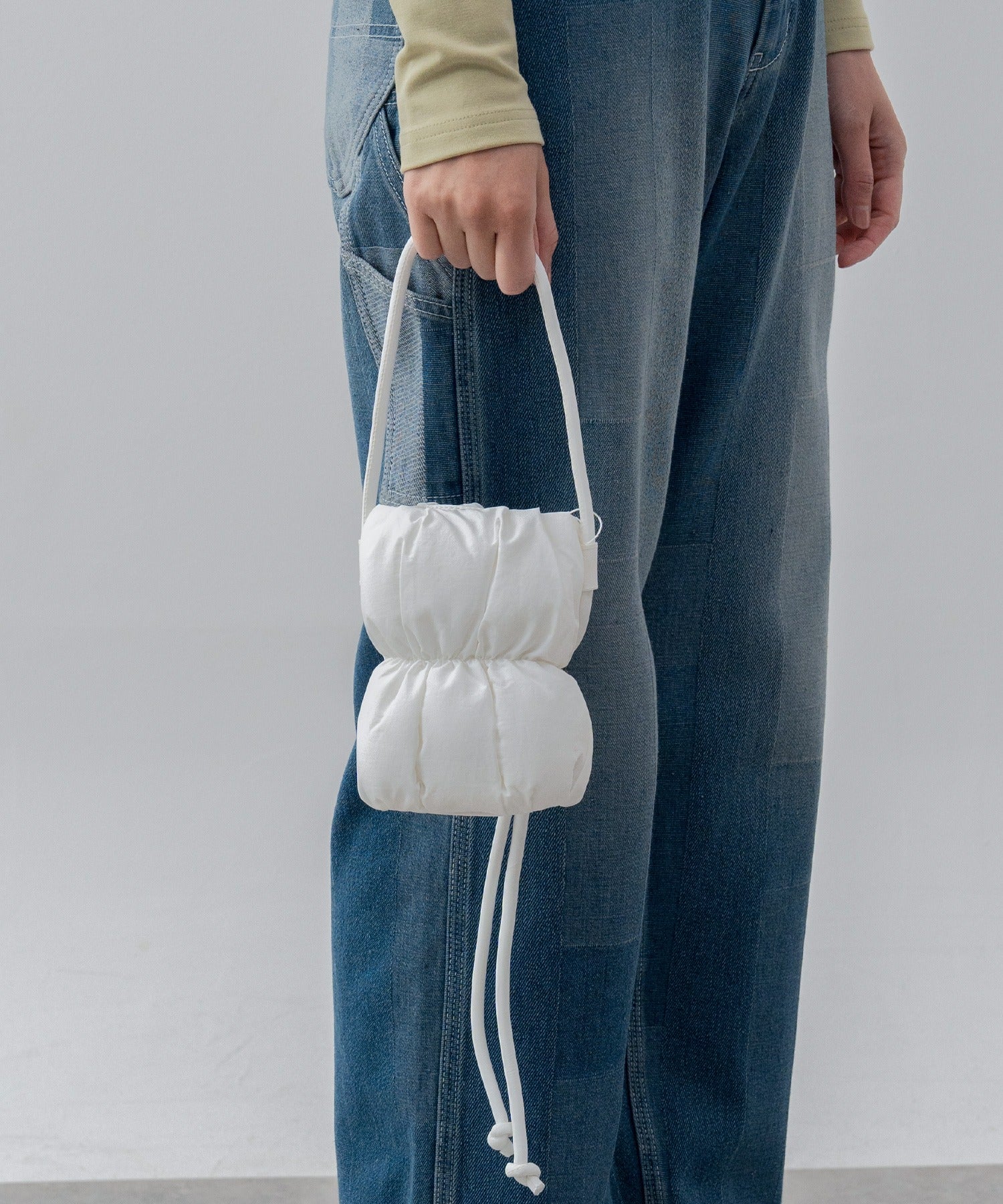 Adjustable Shoulder Quilted Puff Mini Bag