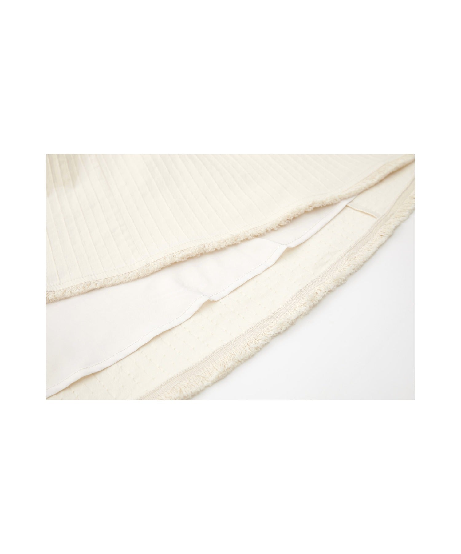 Textured Jacquard Fringe Hem A-Line Skirt