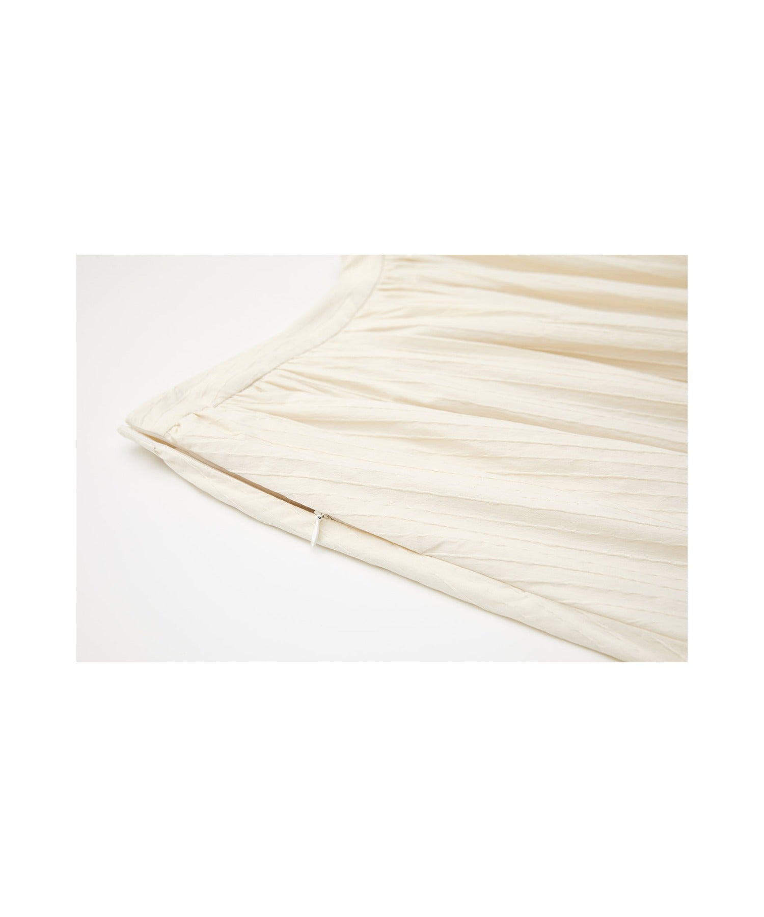 Fringe Panel Textured A-Line Maxi Skirt