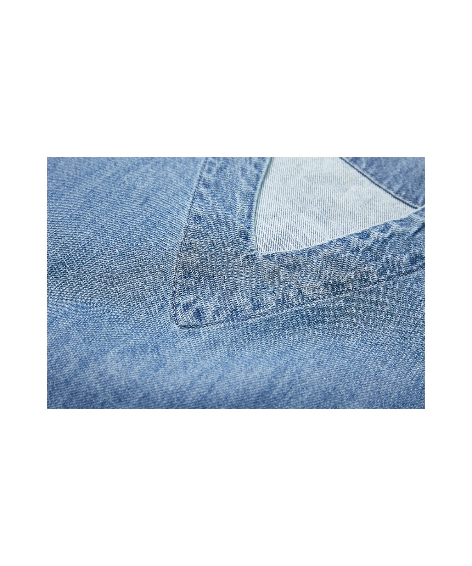 Cut-Off Fringe Nuance Denim Vest