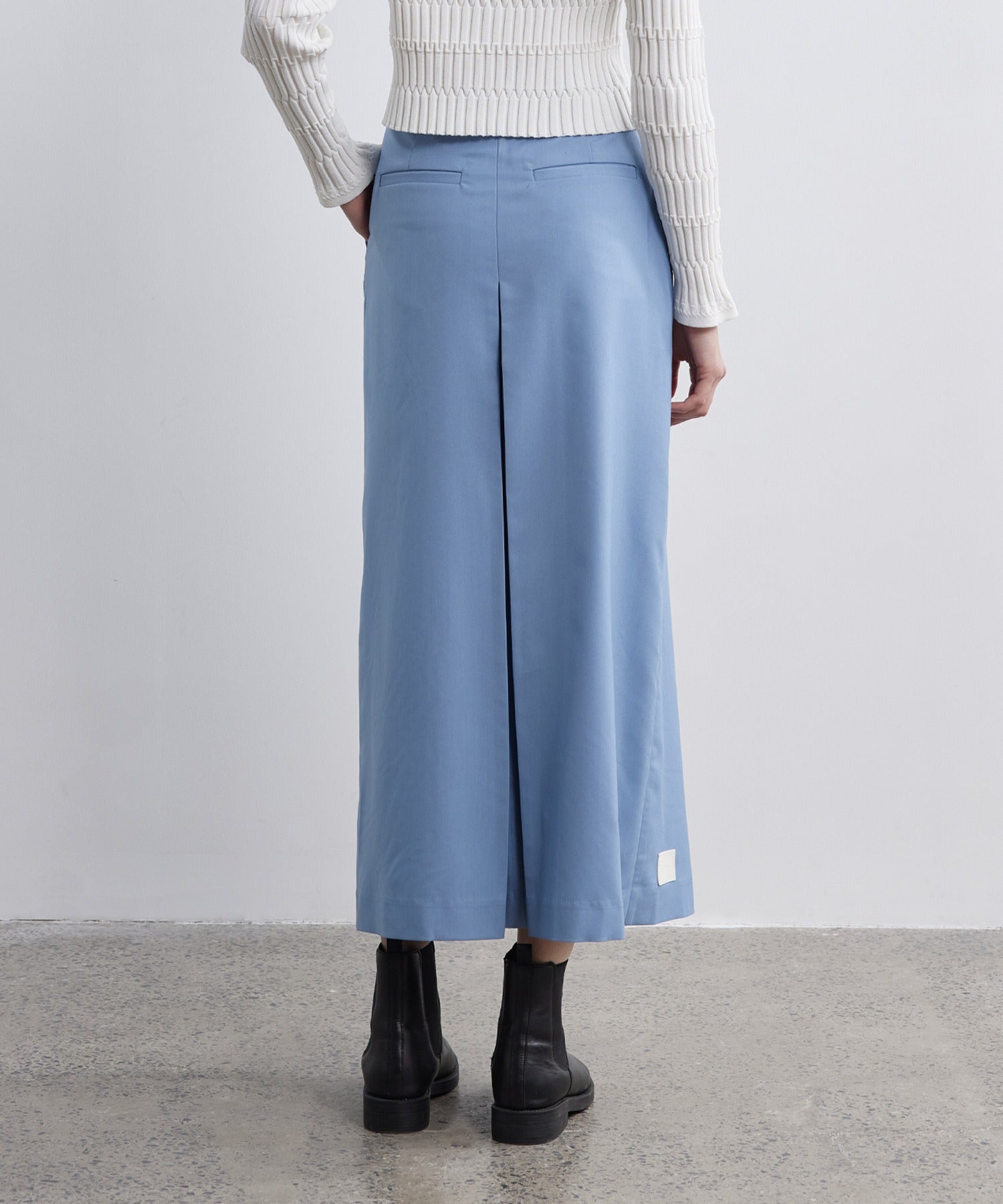 Front Tuck Flared Skirt