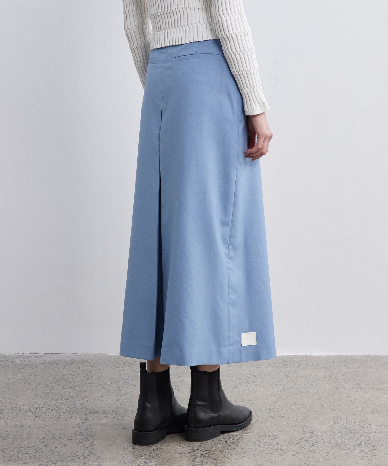 Front Tuck Flared Skirt