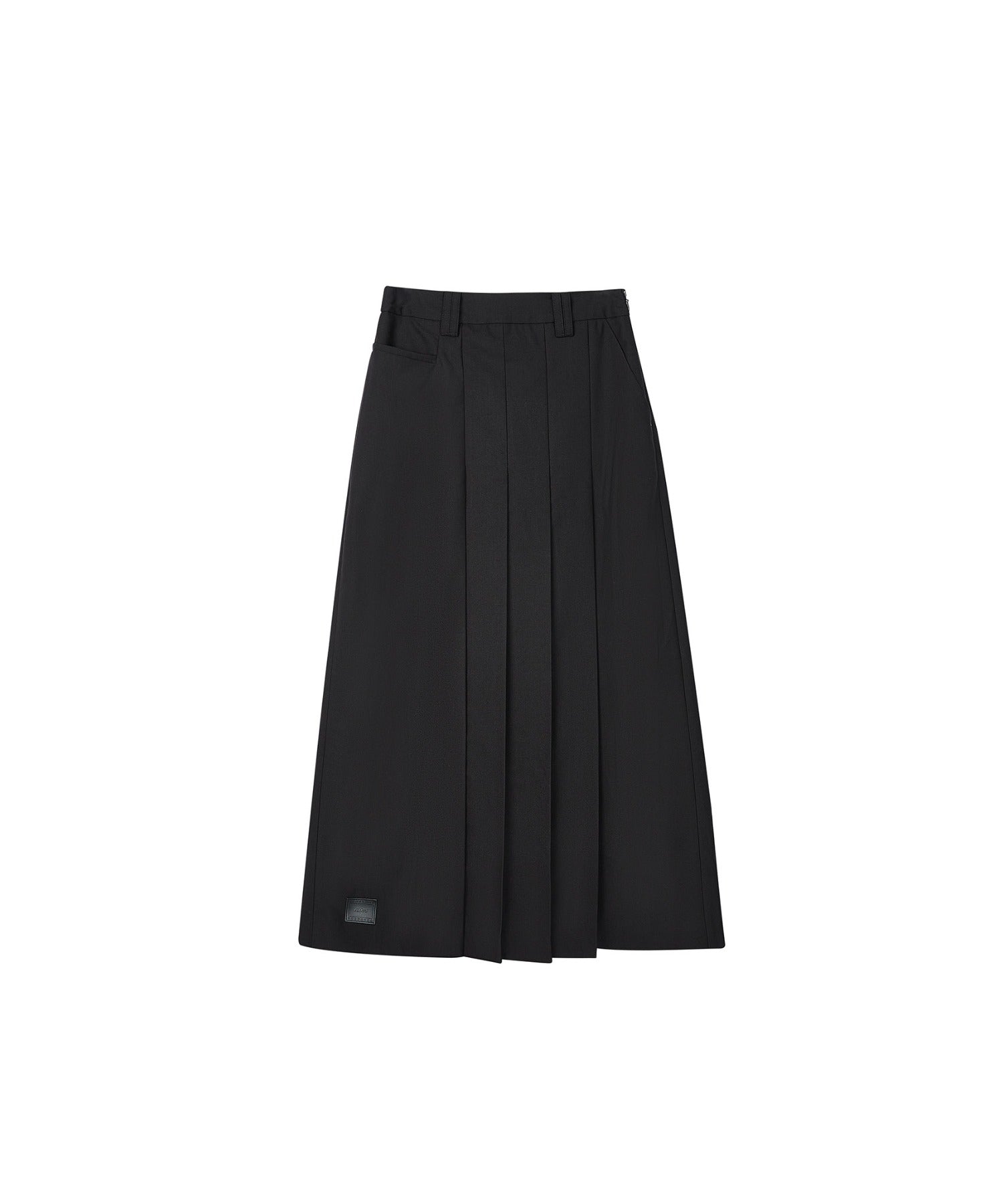 Front Tuck Flared Skirt