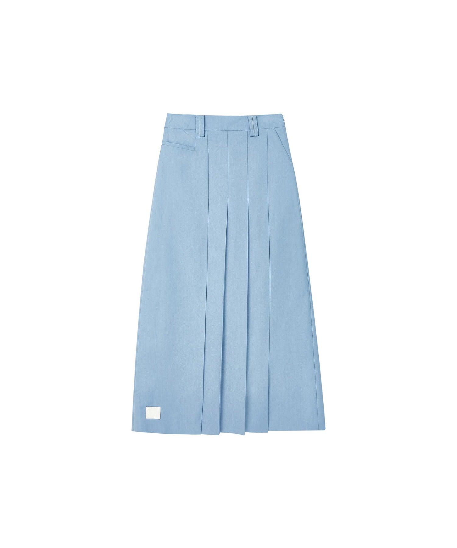 Front Tuck Flared Skirt