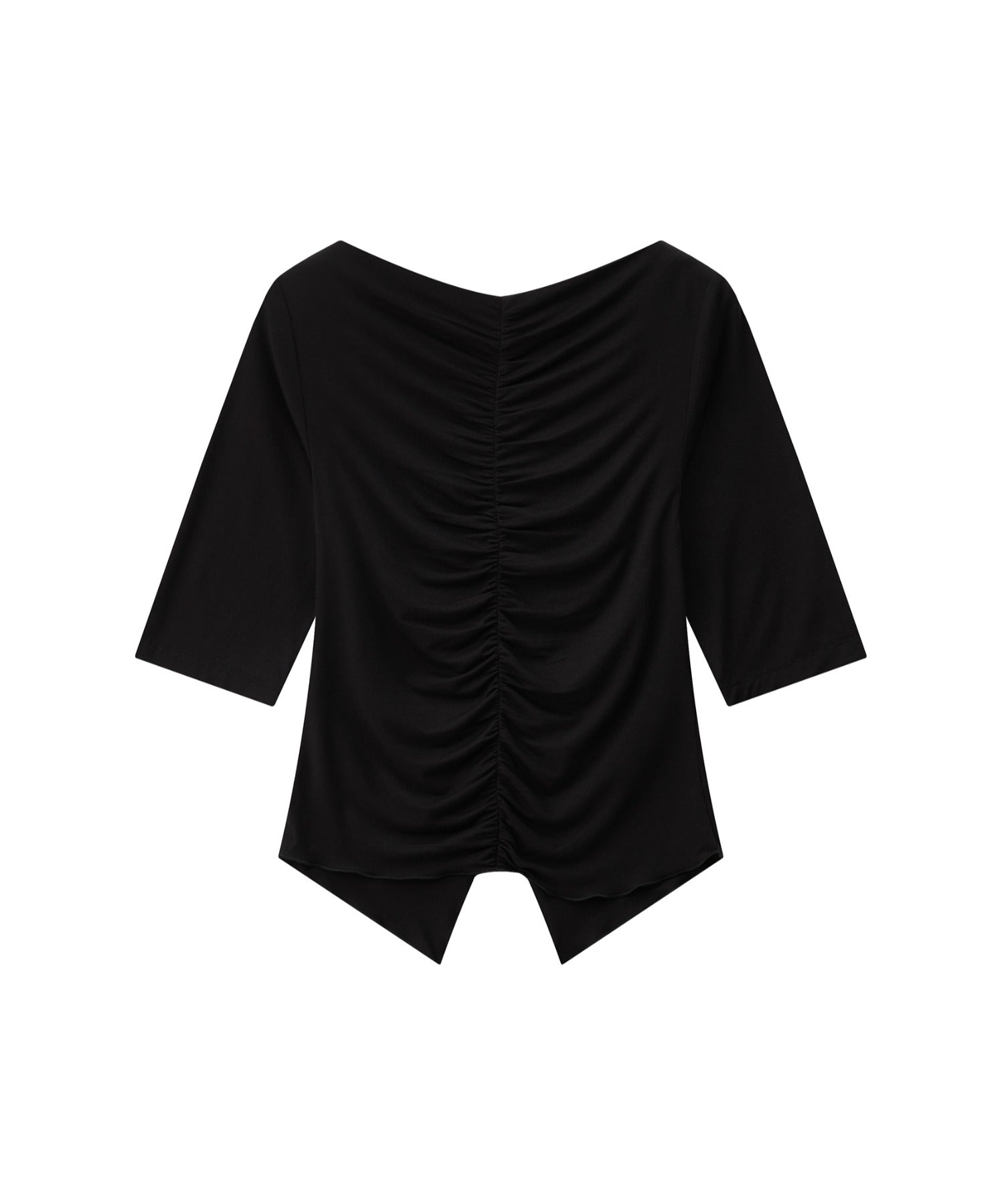 Ruffle-Draped Knit Cutsew Tee