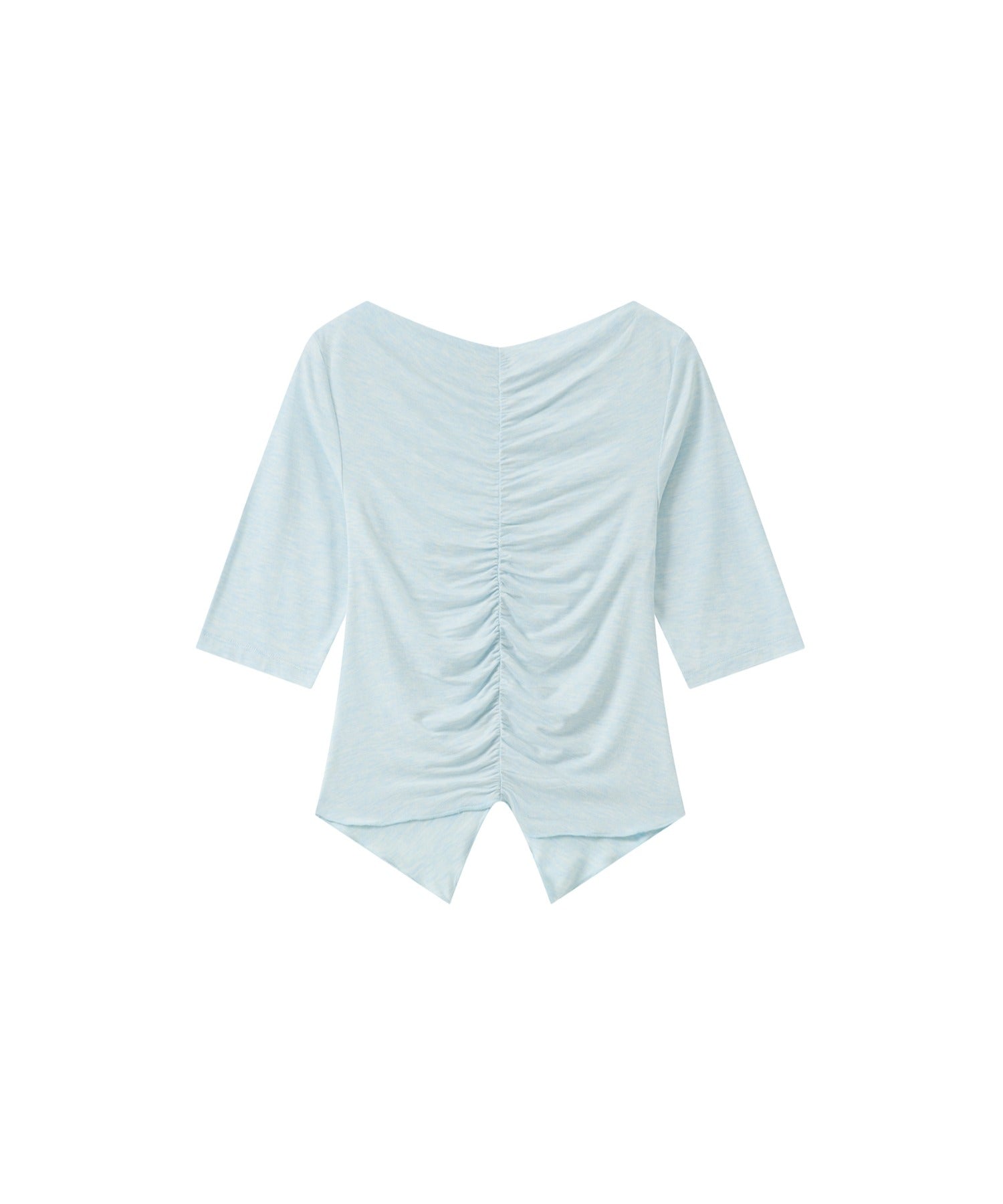 Ruffle-Draped Knit Cutsew Tee