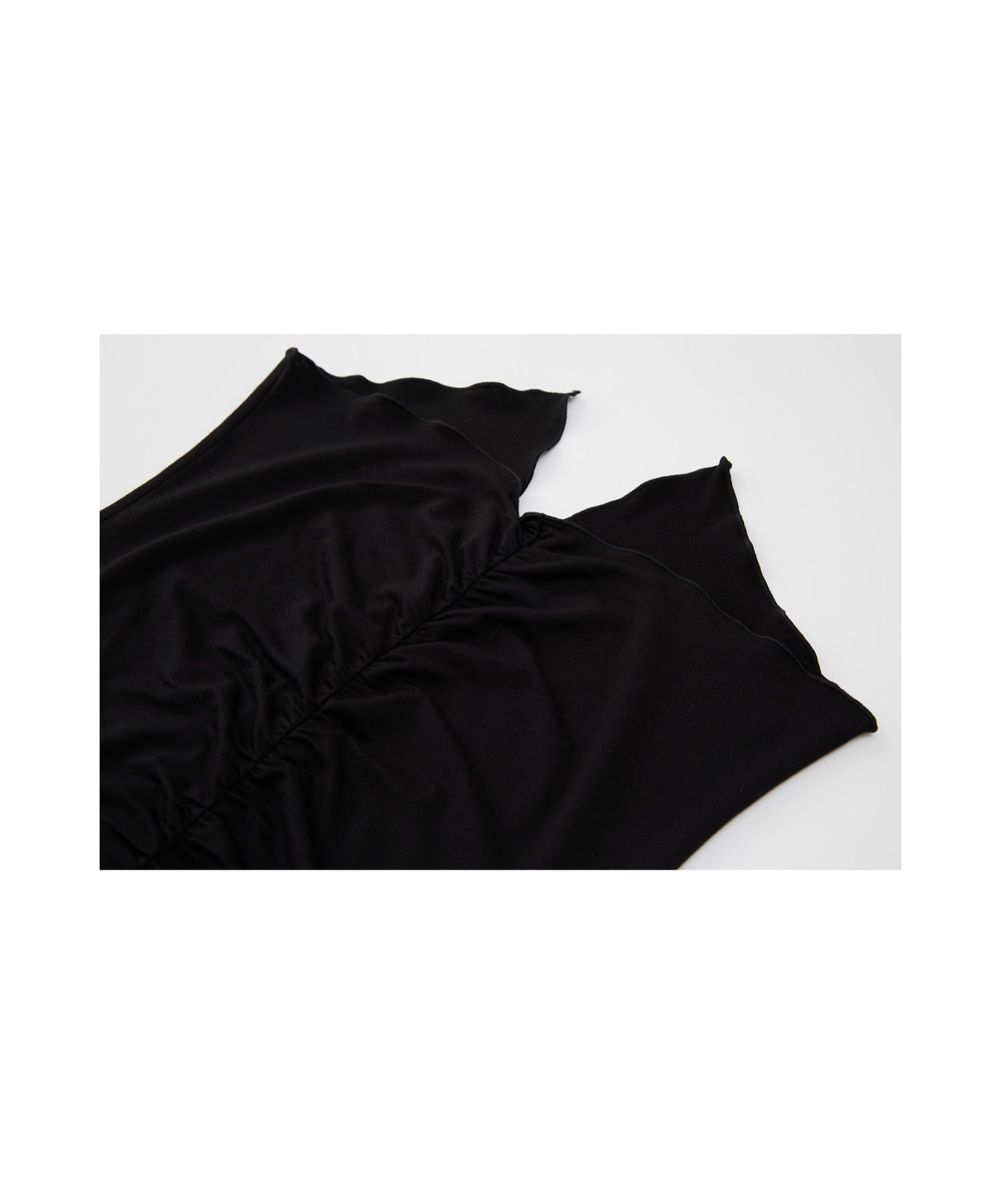 Ruffle-Draped Knit Cutsew Tee
