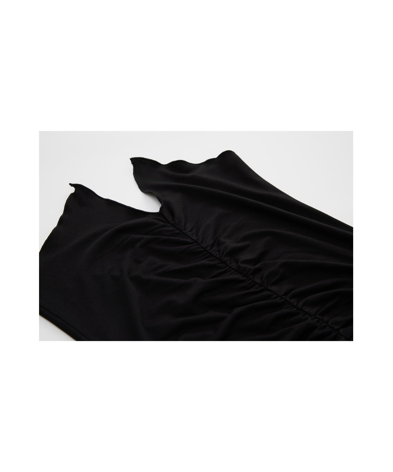 Ruffle-Draped Knit Cutsew Tee