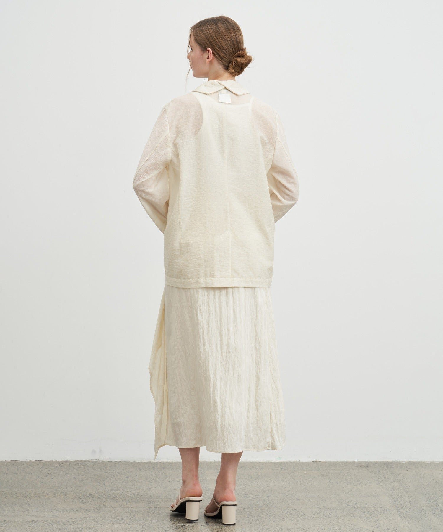 Side Frill Drape Skirt