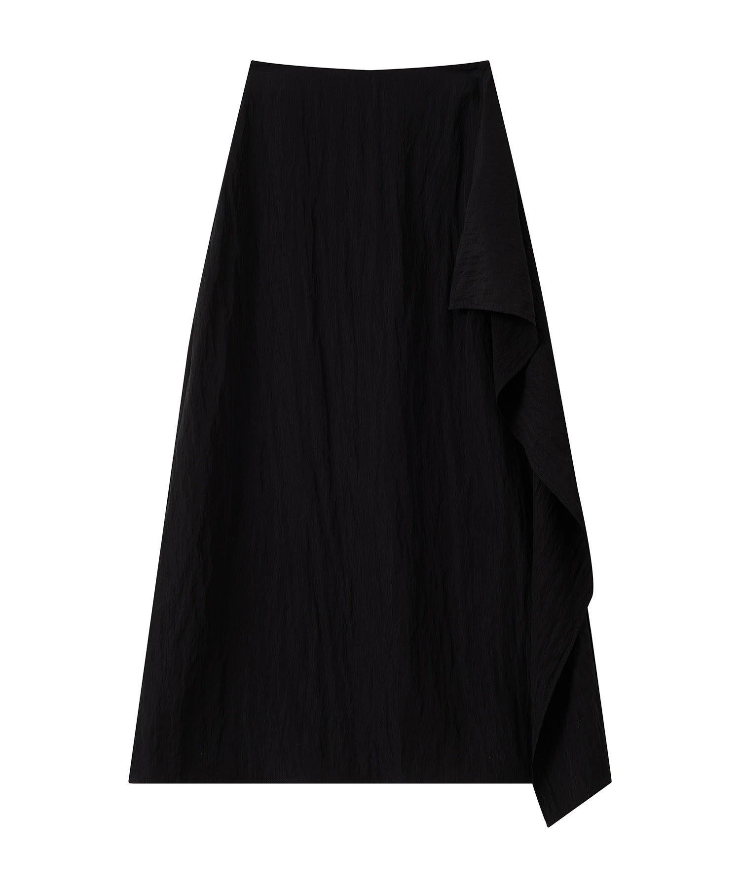 Side Frill Drape Skirt