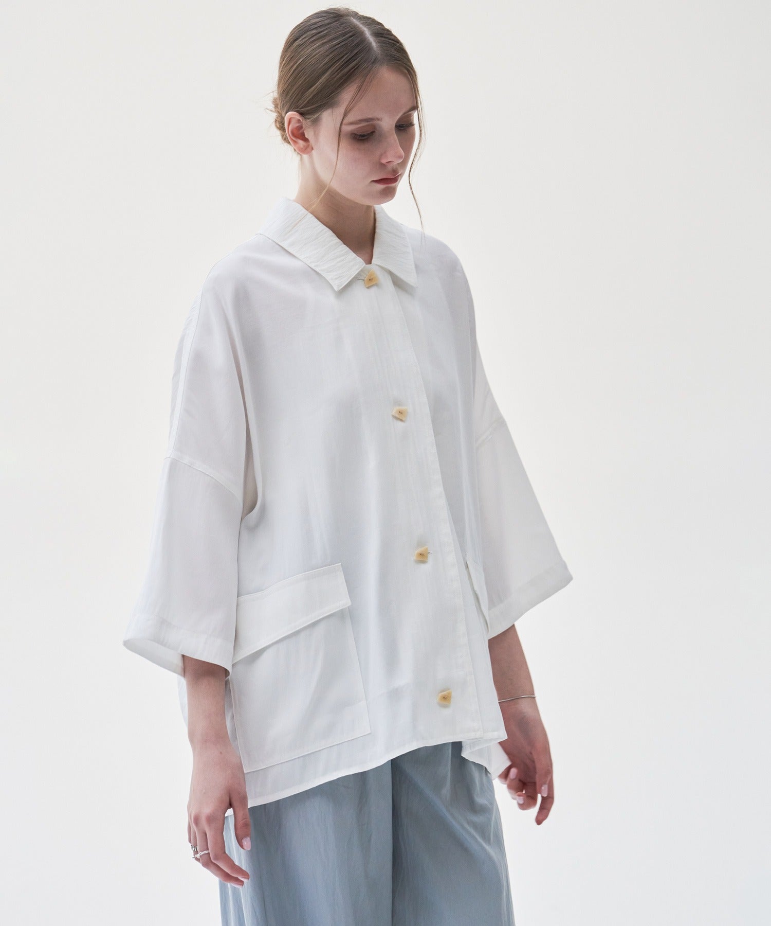 Boxy Silhouette Layered Shirt