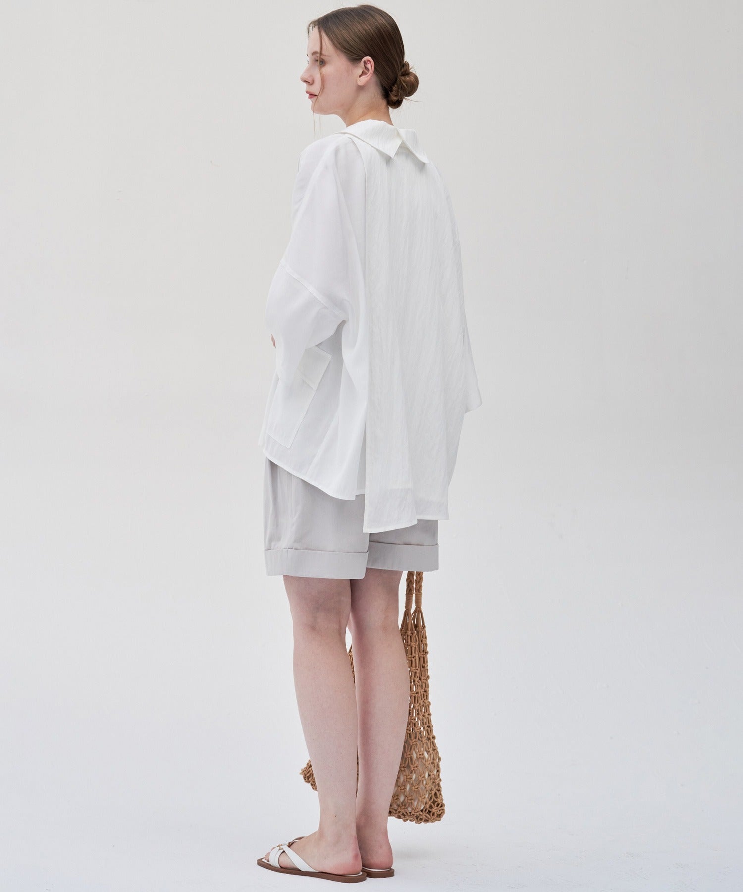 Boxy Silhouette Layered Shirt