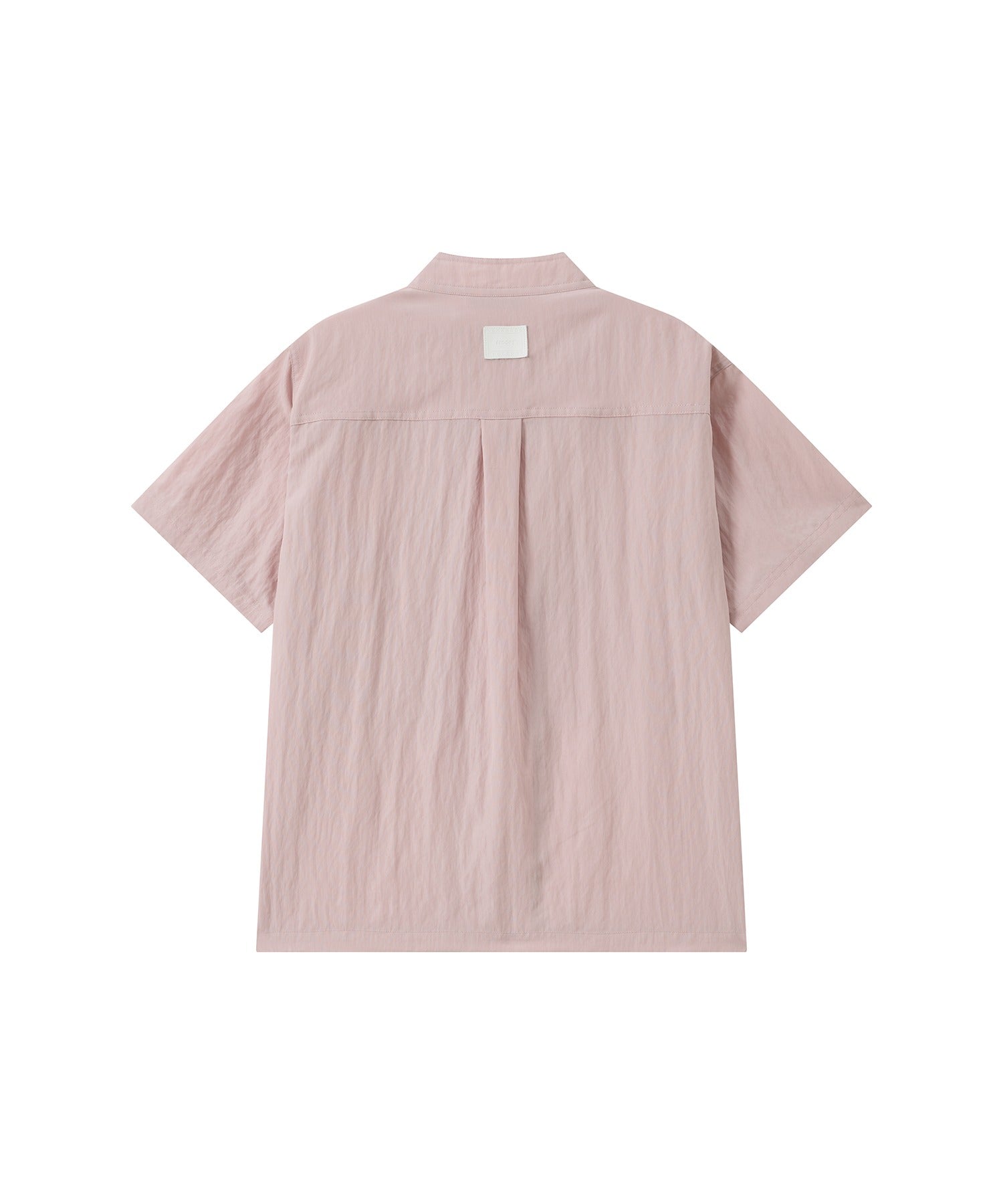 Mock Neck Washed Big Pocket Shirt