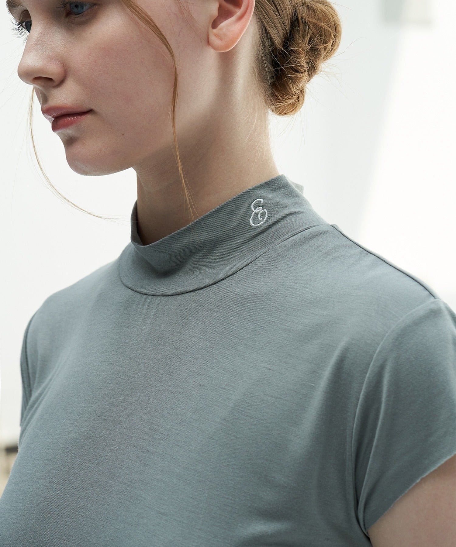 Draped Short Sleeve Top